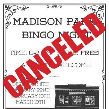 Bingo Night - CANCELED