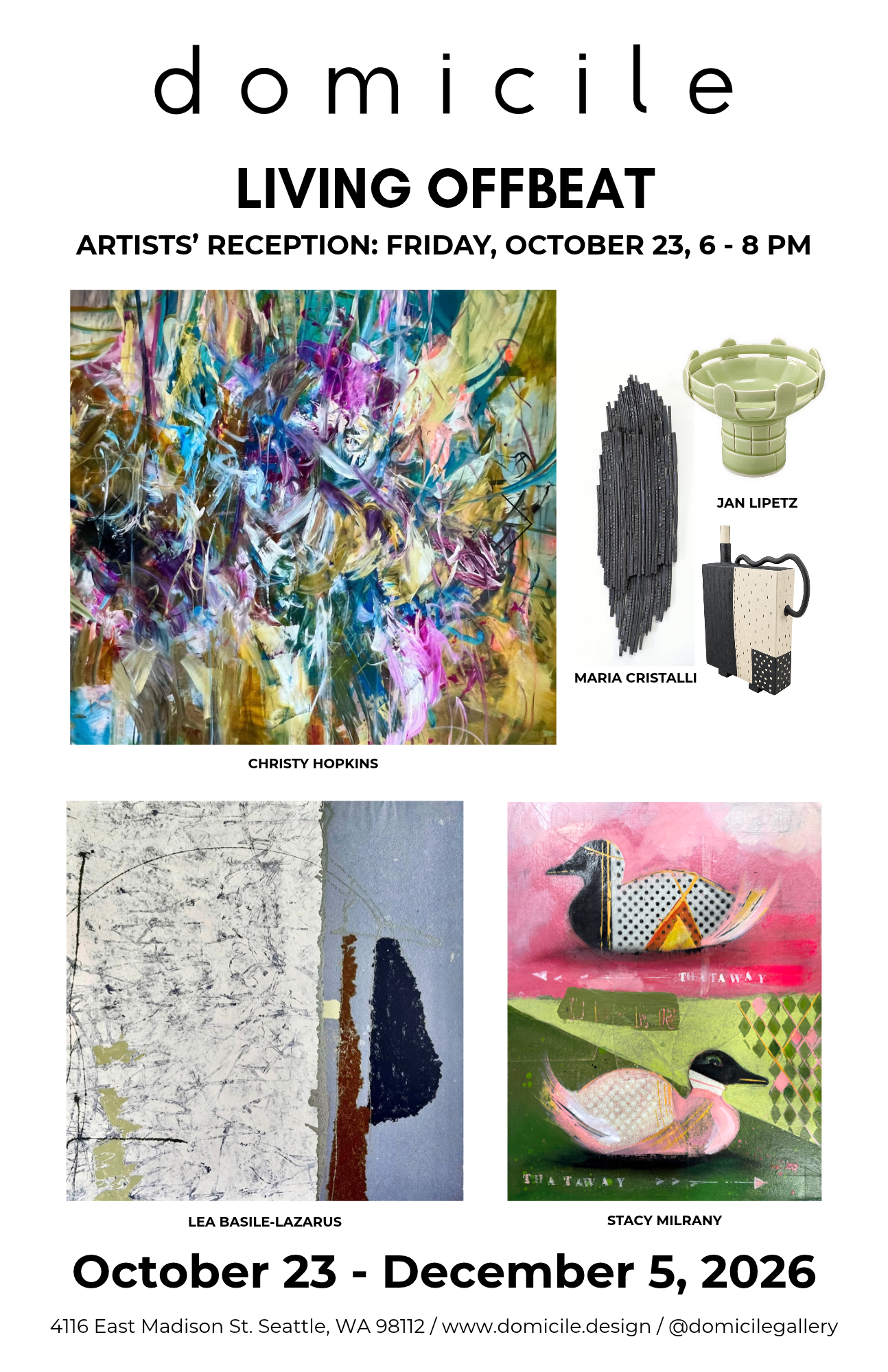 Domicile Artist Reception - Living Offbeat
