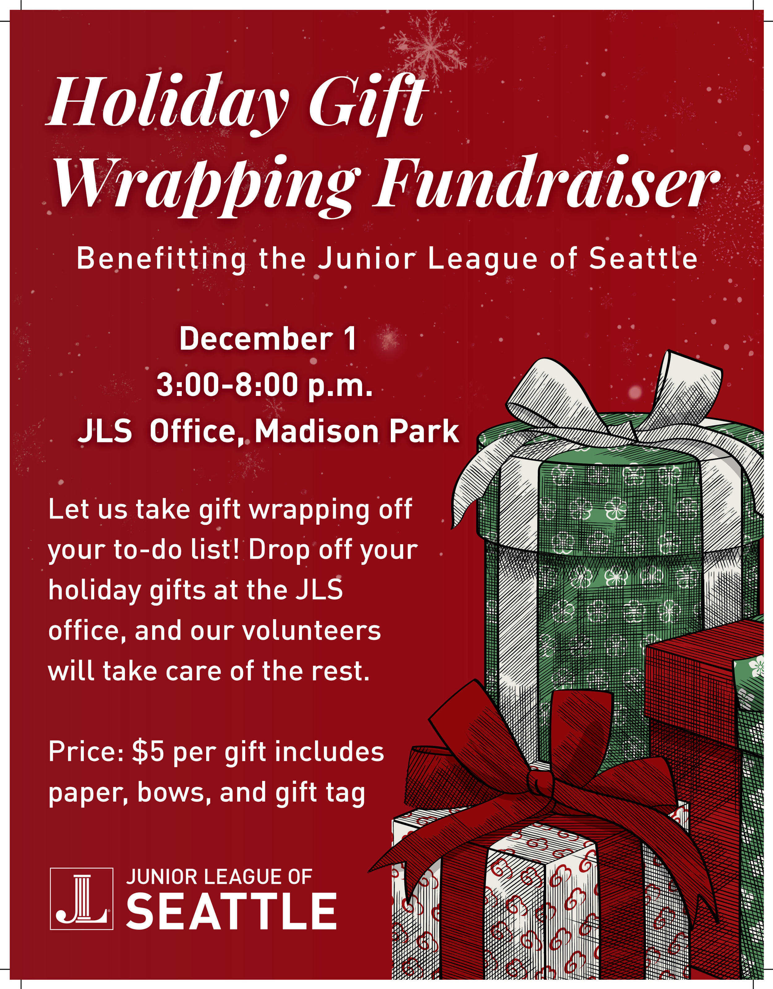 Junior League Holiday Gift Wrapping Fundraiser