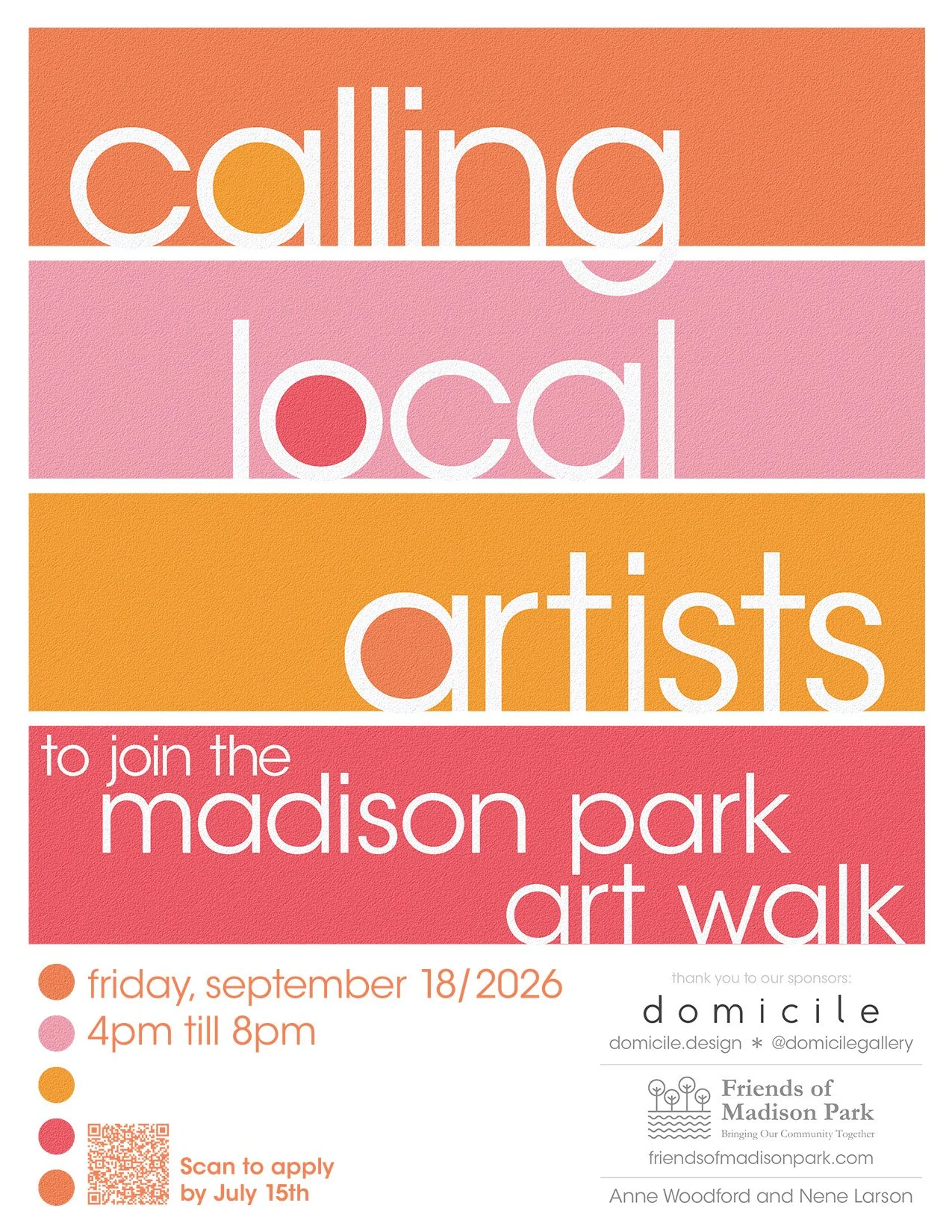 madison park art walk call for artists