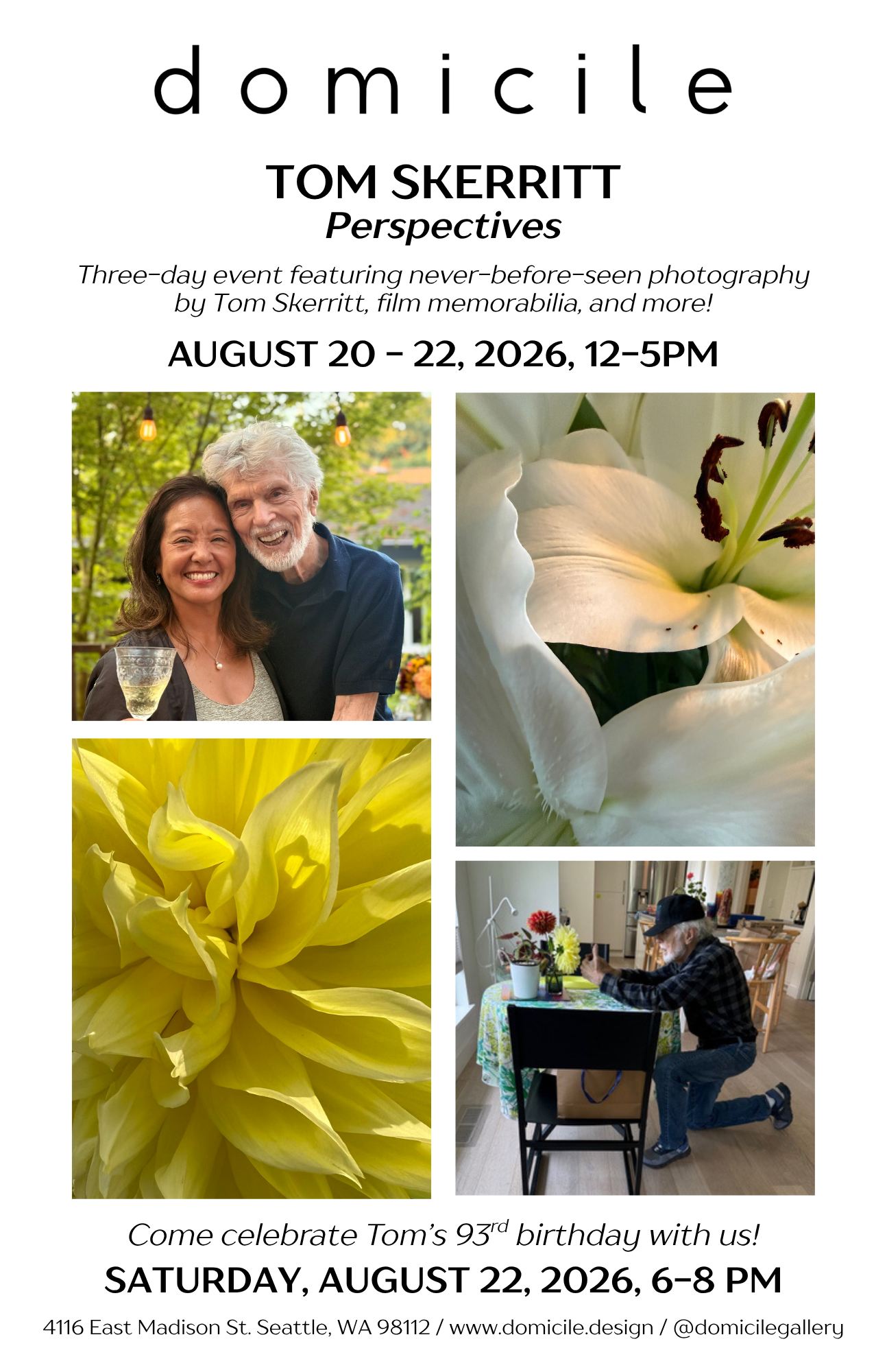 domicile gallery tom skerritt photography show poster
