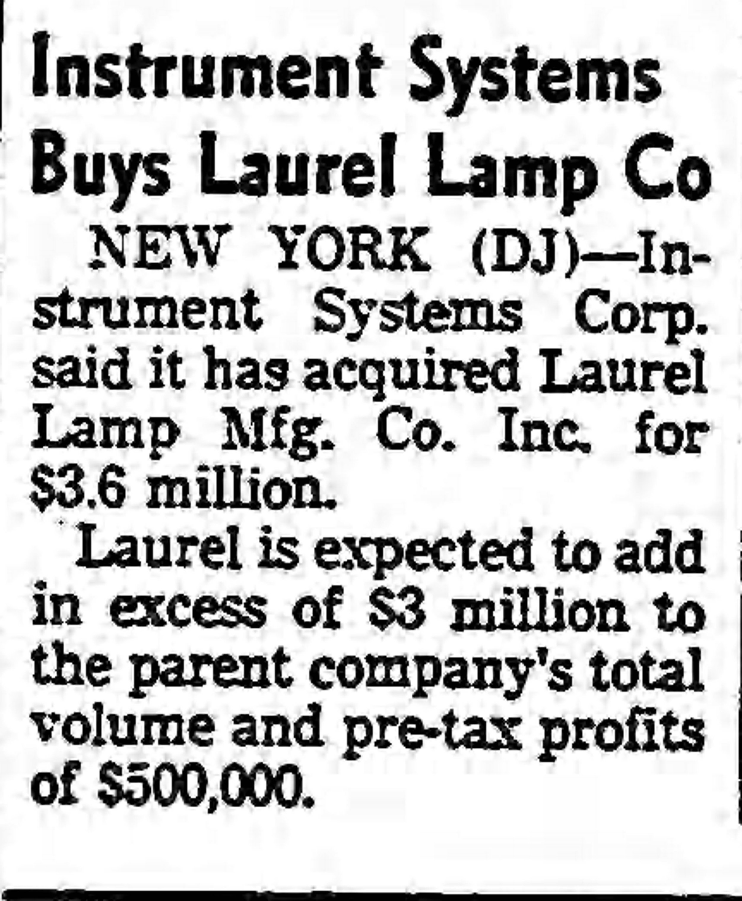 Instrument Systems Buys Laurel.jpeg