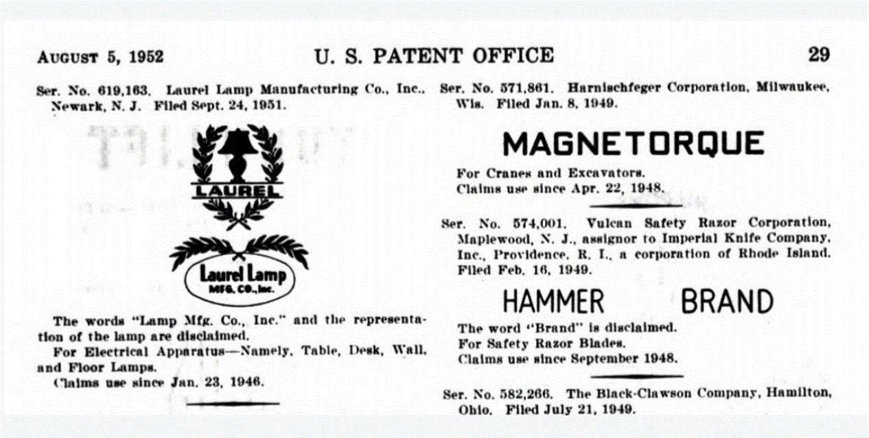 Laurel US Patent Office 1952.GIF