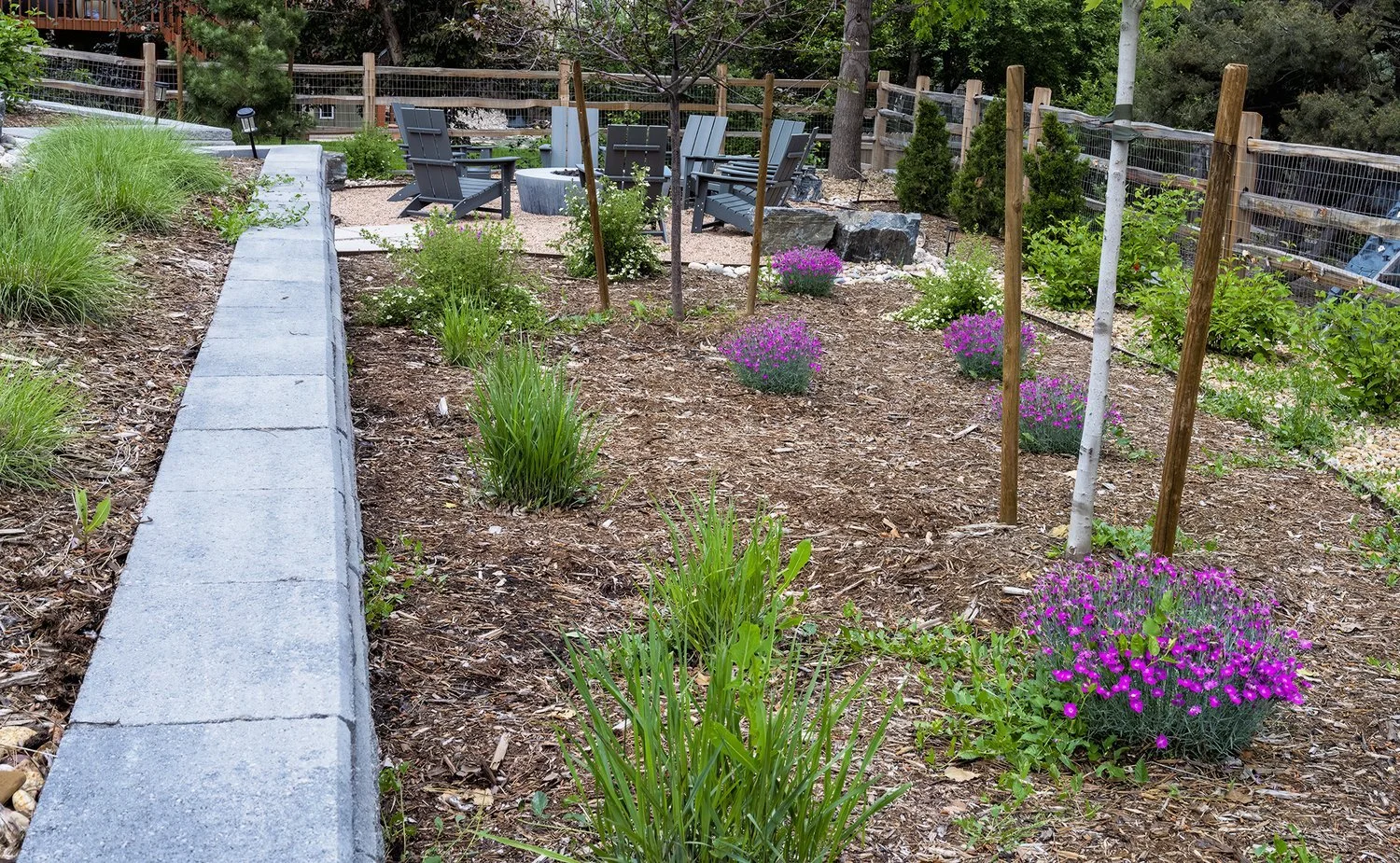 Denver Residential Landscaping with Garden Planters