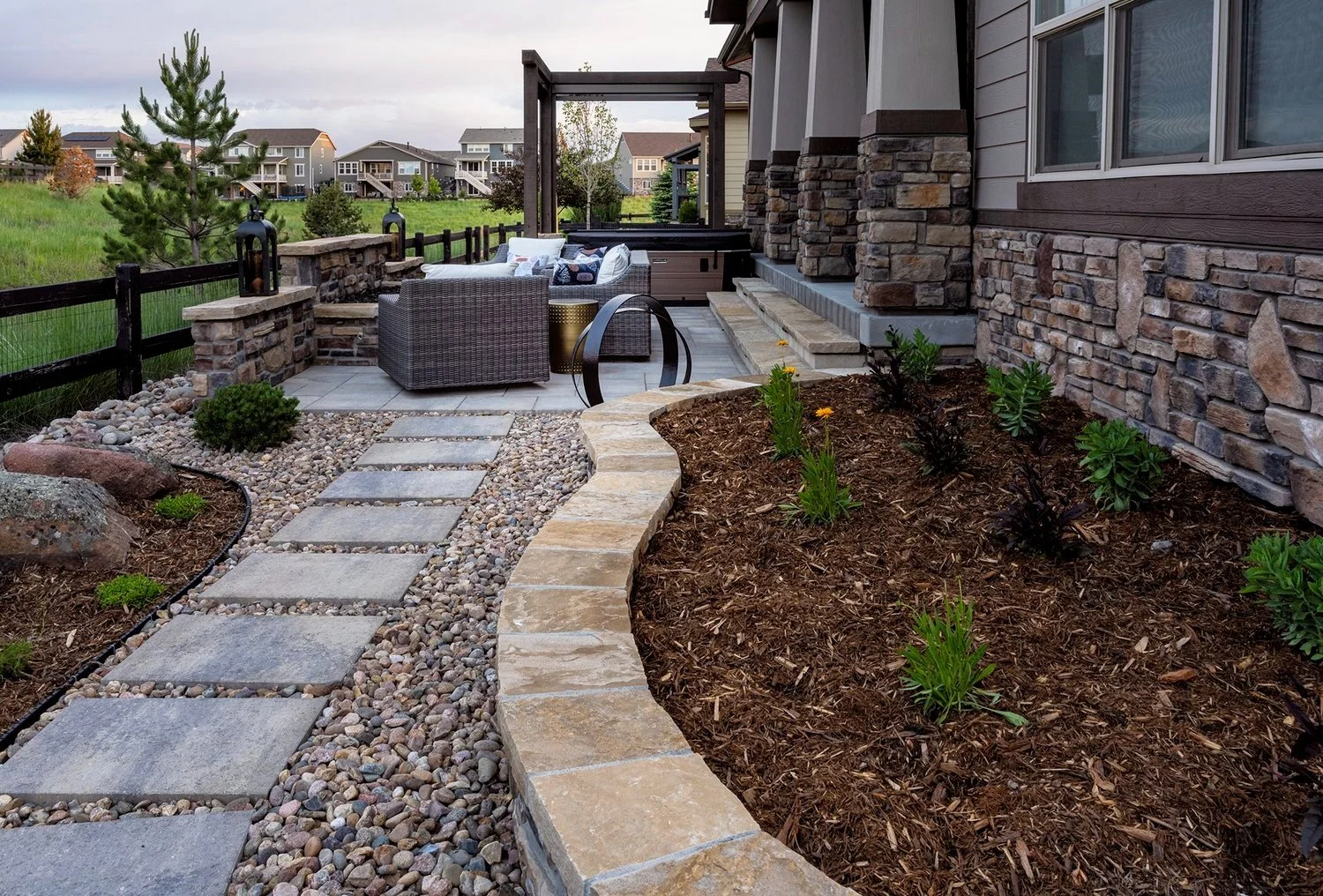 residential landscape construction in Lone Tree
