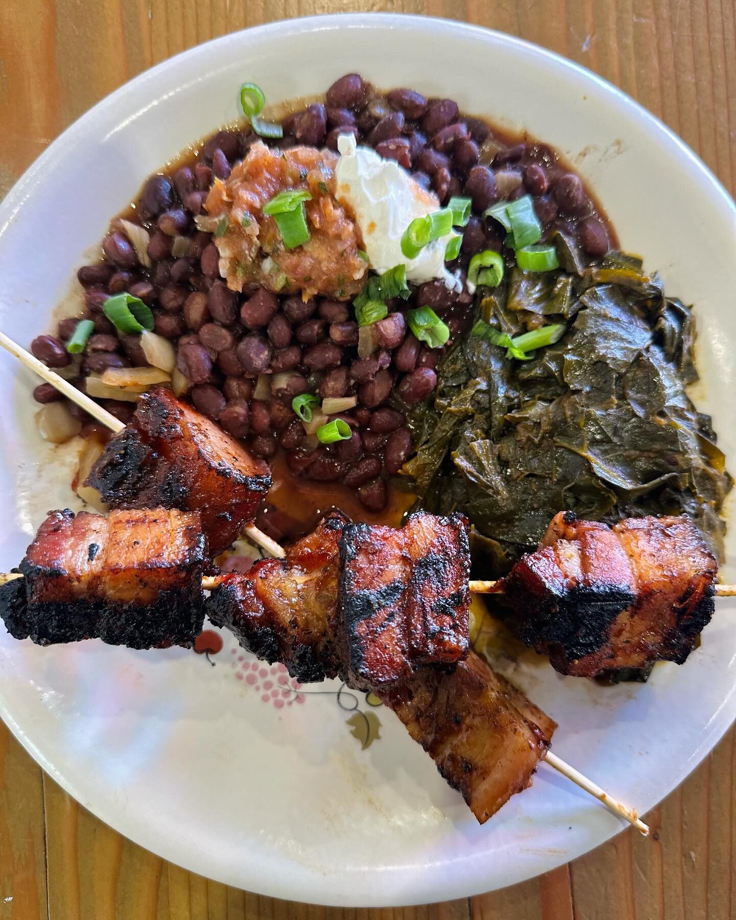 We&rsquo;re firing it up for Friday! And by &ldquo;it,&rdquo; we mean our live fire grill. Tonight&rsquo;s special is grilled pork belly skewers with collards and Cuban-style black beans. 🔥🔥🔥 Our cocktail preview is Strawberry Fields: Muddy River 