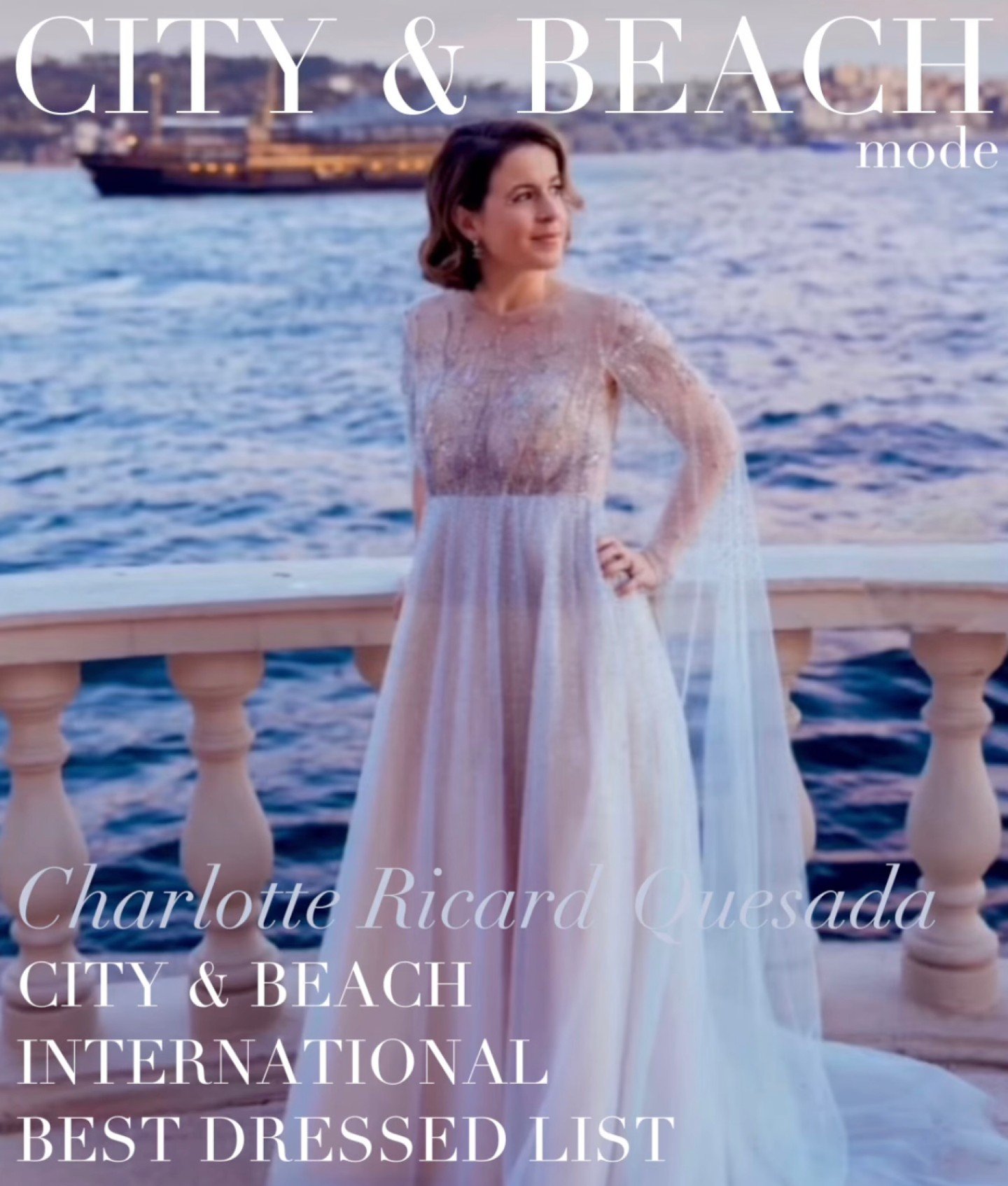 We're delighted to see Charlotte of @lafeteofficial celebrated on @cityandbeach_mode 's 2025 International Best Dressed list, with our ISADORA beaded cape gown featured on her cover image.

Effortlessly elegant, with a playful twist &ndash; that's th