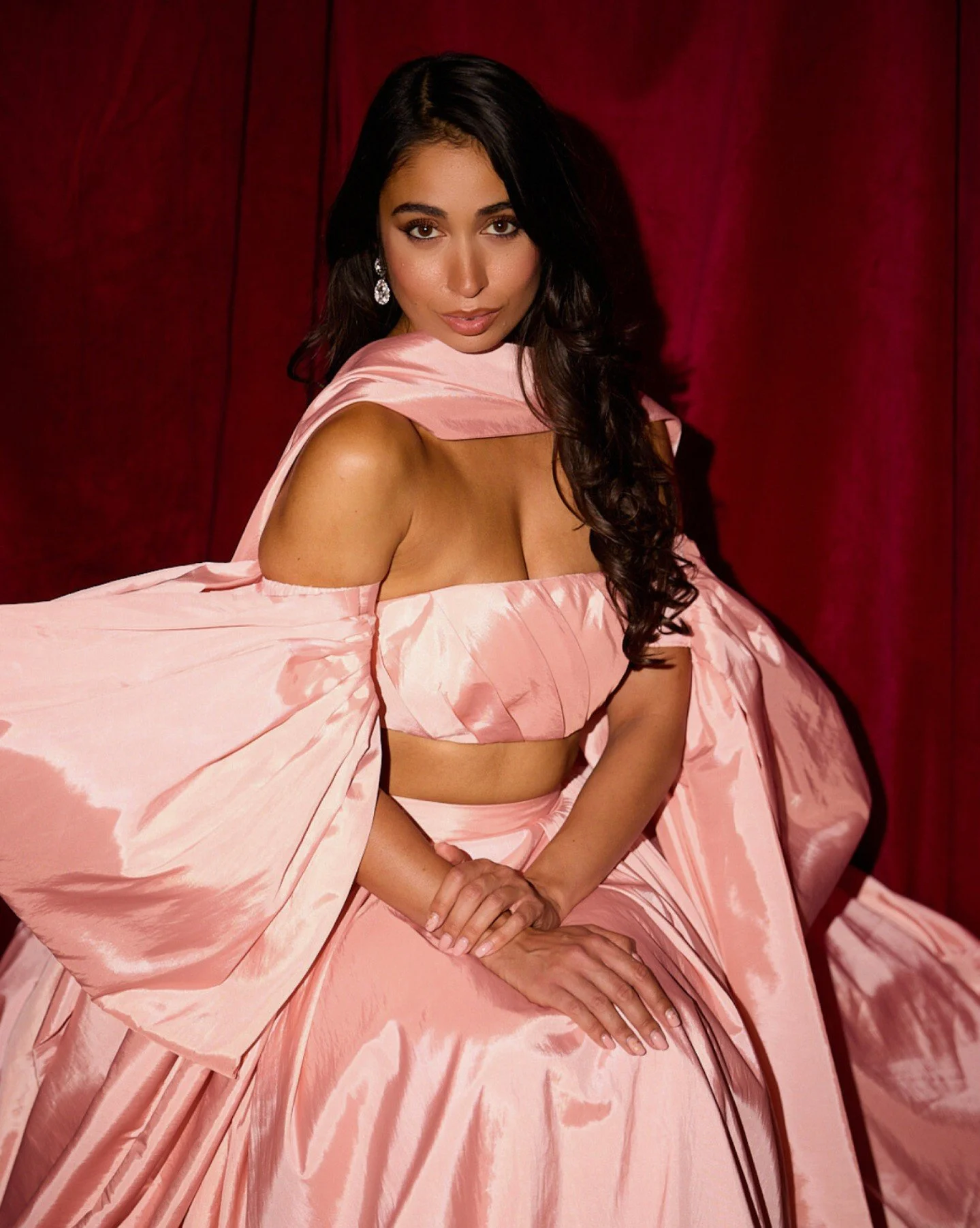 Prepare to make your entrance. 

Our 'Cleopatra Two Piece' isn&rsquo;t just an outfit...it&rsquo;s a statement. A revolution in sculpted taffeta and oversized bows.

A structured strapless crop paired with a sweeping A-line skirt moves with every ste