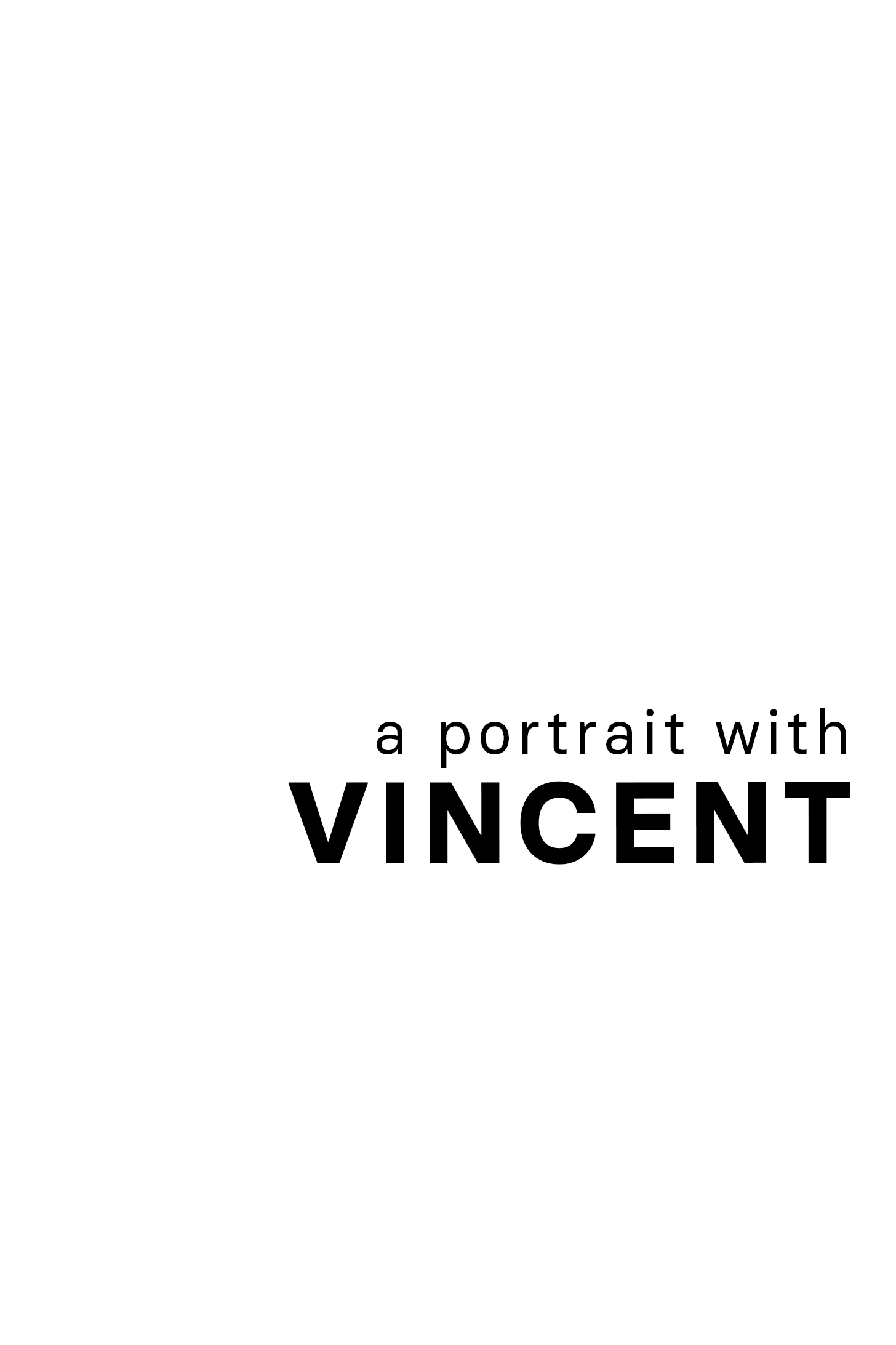 A Portrait with Vincent