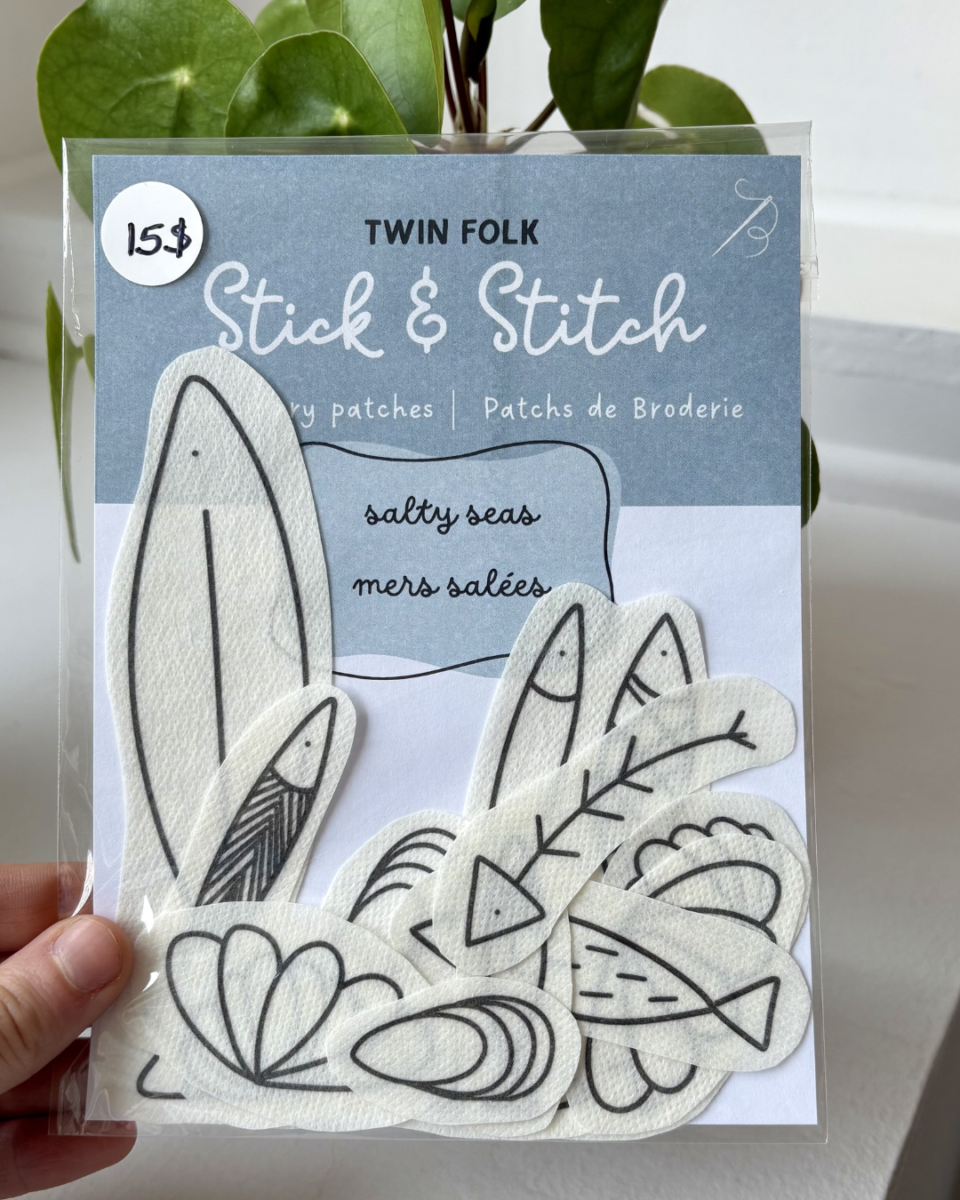 Patch de broderie - Mer salée