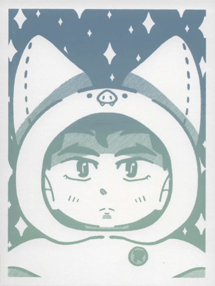 "Damian" 2026: Single Layer Print. Designed in Photoshop