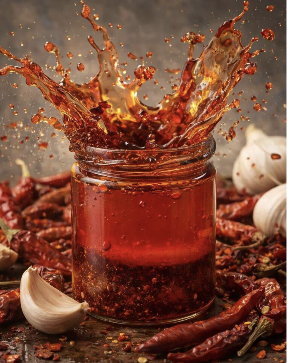 Toula’s Hot Chili Oil Drizzles & Decor