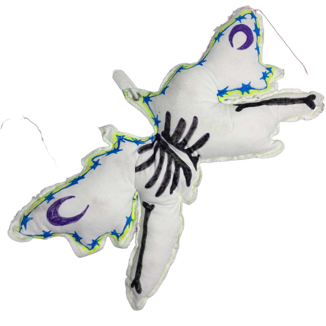 (medium) skeleton butterfly creature plush  (16x10in)