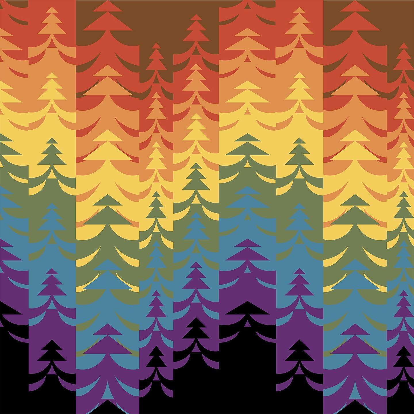 Had a wonderful Pride this year 🥳 Here&rsquo;s the pattern created for REI to celebrate 🏕️🏳️&zwj;🌈 ✌️
#outsidewithpride #pridemonth #gaypride #lgbtq #rei #queerart #illustration #illustrator #graphicdesign