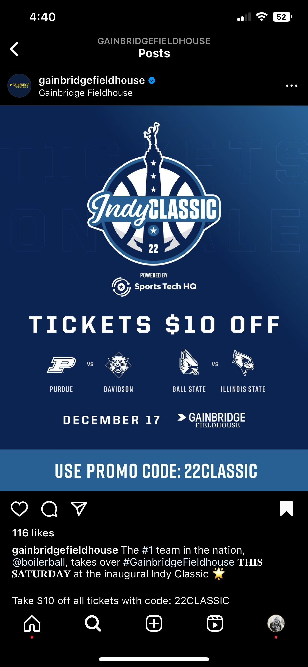 Gainbridge Instagram Post