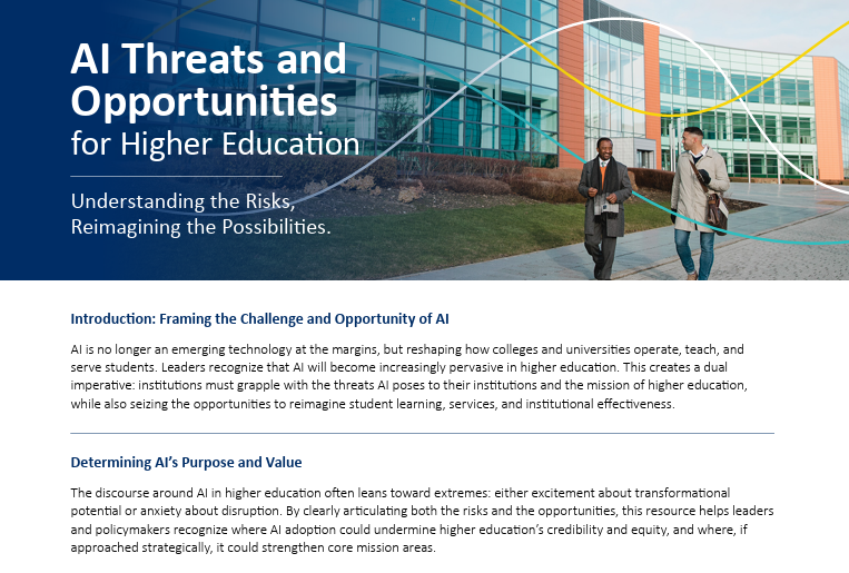 Brief: AI’s Threats and Opportunities