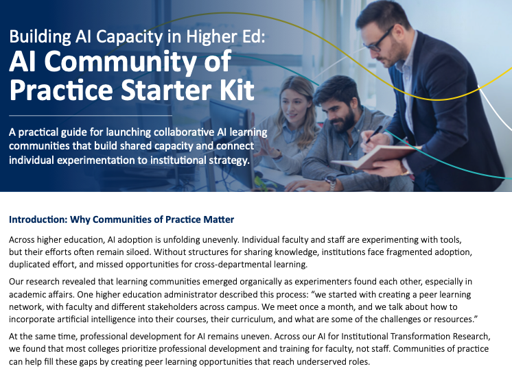 Tool: AI Communities of Practice Starter Kit
