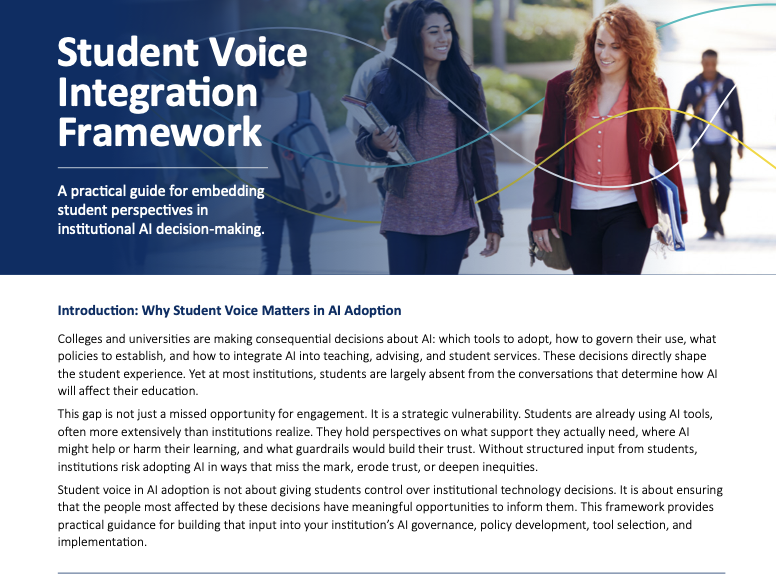 Tool: Student Voice Integration Framework