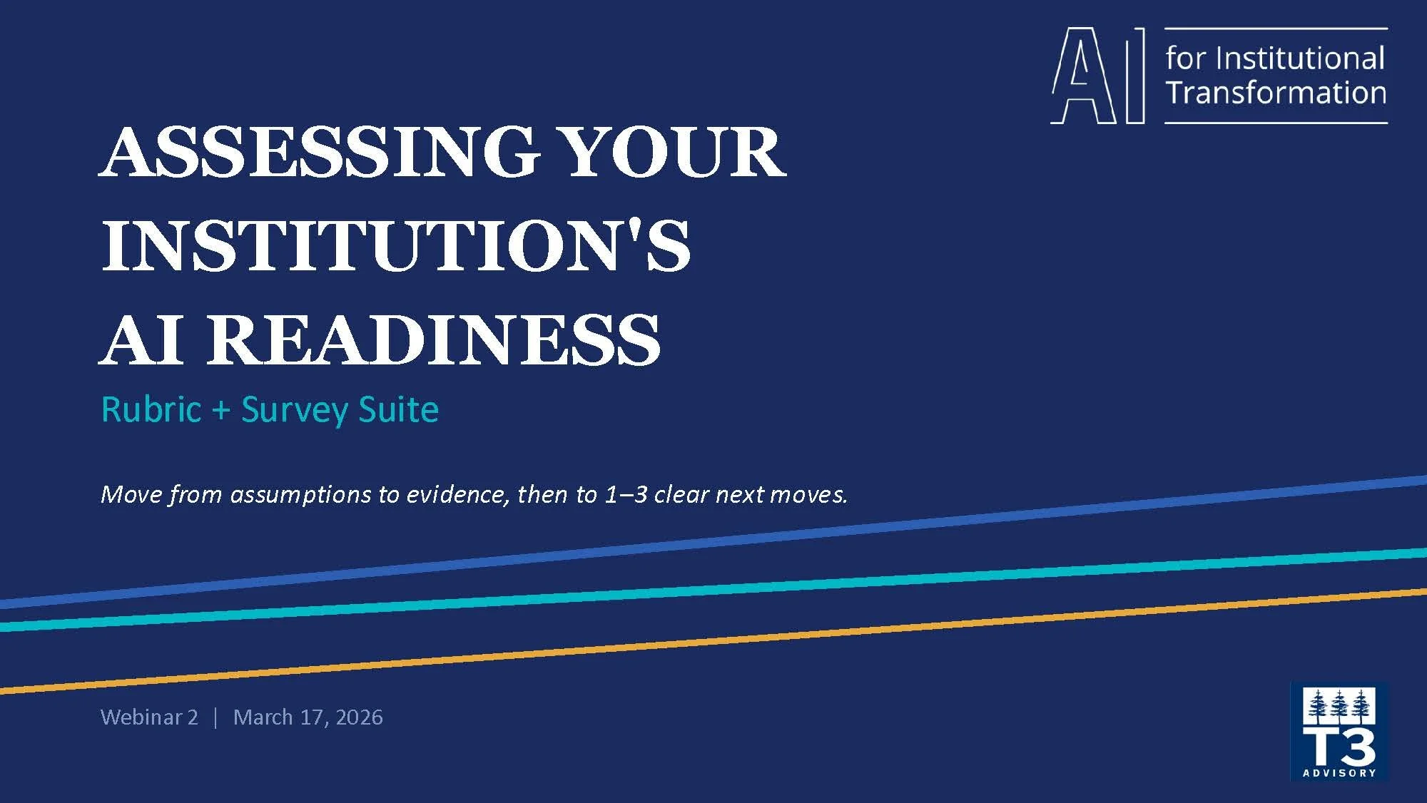 Webinar: Assessing Your Institutions AI Readiness (Recording)