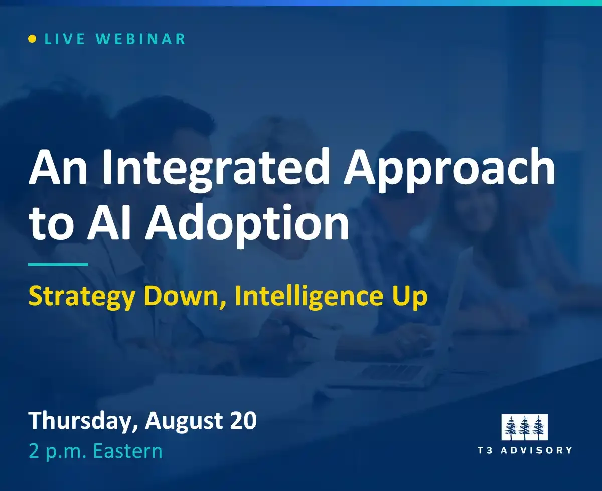 WEBINAR: An Integrated Approach to AI Adoption