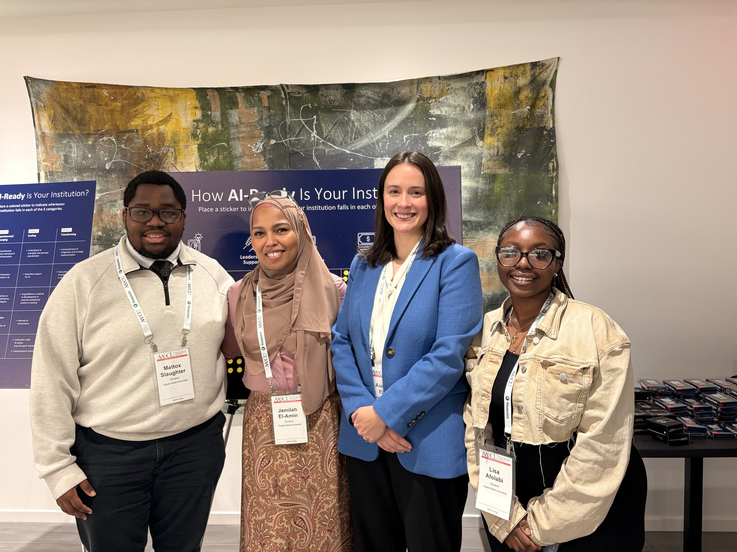 Student ambassadors from Coppin State University