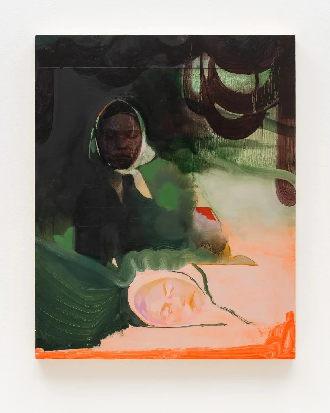 This is one of the rare instances when the painting is growing on me as it gets older. There's something peaceful in sorrow that I felt when I painted that. It fills my heart with pride to look back at this painting and acknowledge how much I have gr