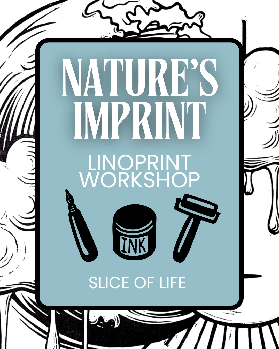 Nature’s Imprint linoprint workshop