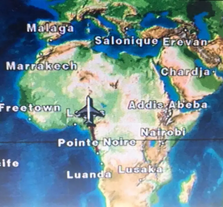 travel route to Africa
