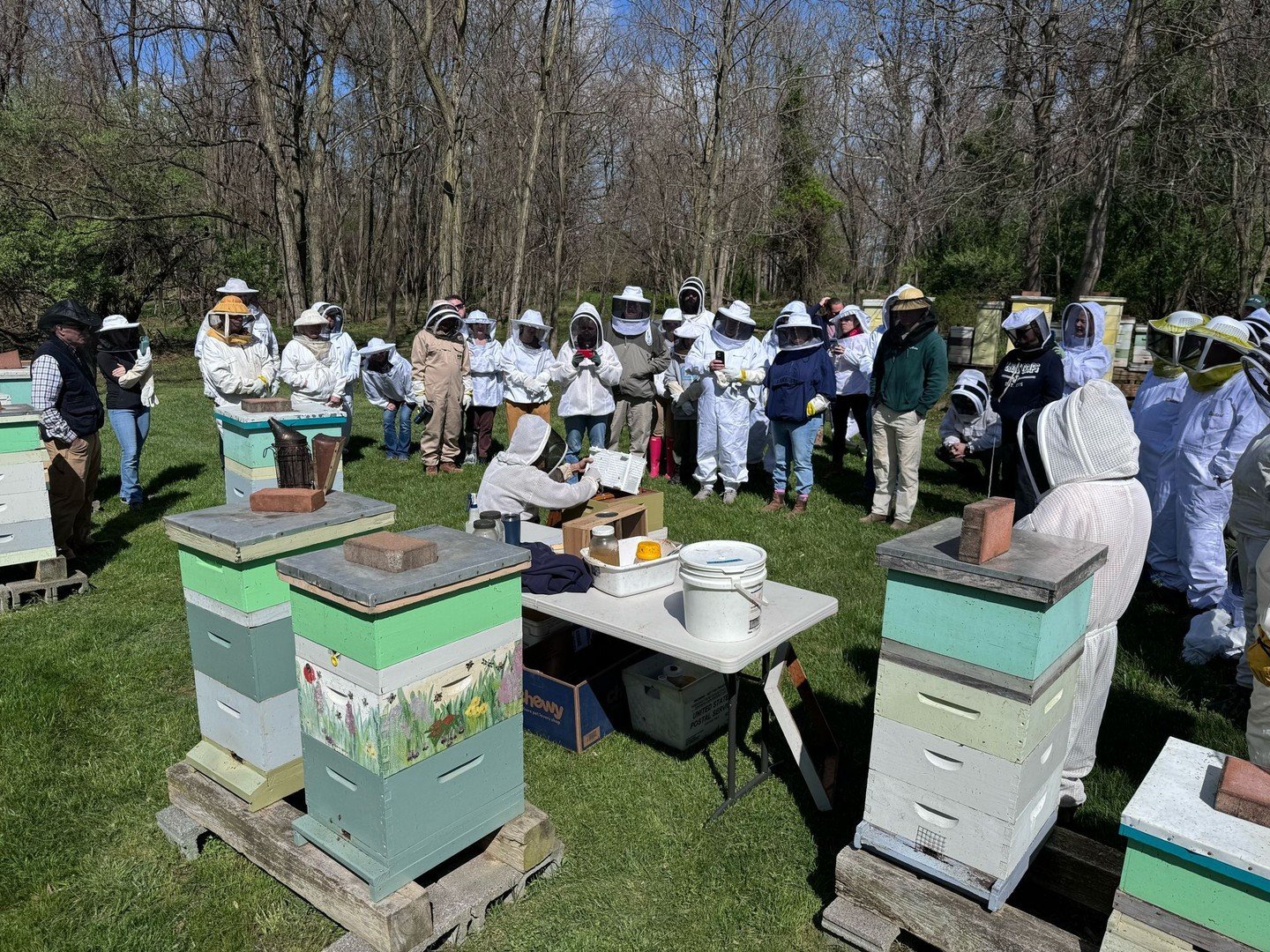 Had a great time distributing bees and attending &ldquo;field day&rdquo; for our newest class of beginner beekeepers. Good luck to all Loudoun Beekeepers Association members this season! #loudouncounty #beekeeping