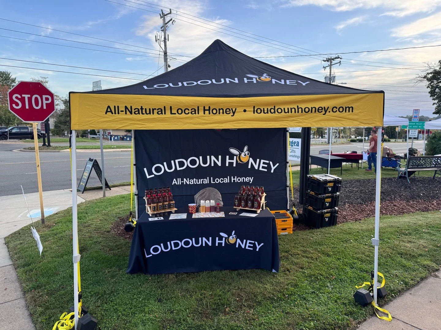 We&rsquo;re all set up and ready to go for the Purcellville Tag Sale! Join us outside Doppio Bunny coffee and shop amongst 20 different vendors before you head out and explore the rest of the tag sale. We&rsquo;ve got samples of our honey, including 