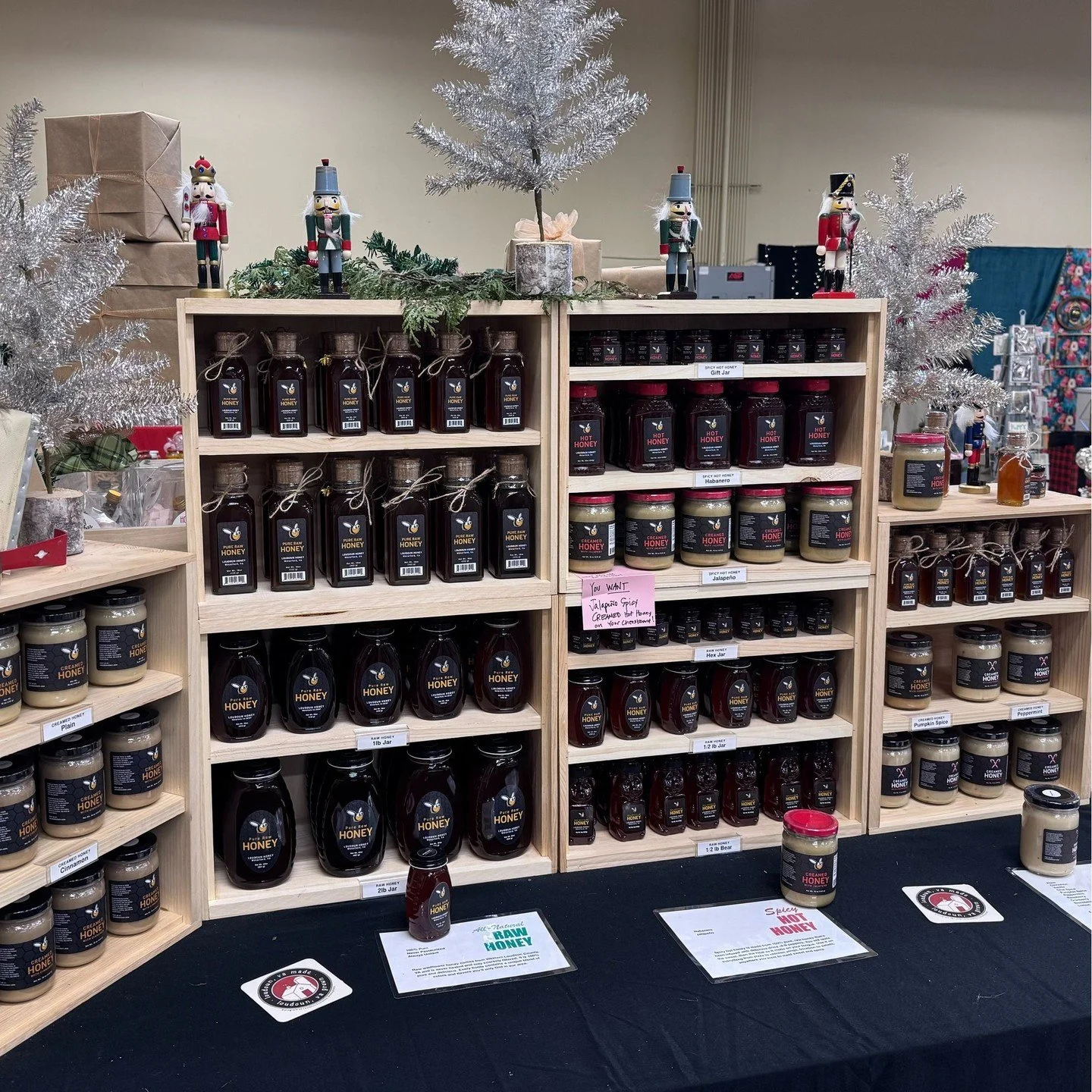 Looking for last minute stocking stuffers? There&rsquo;s just 3 days left @hillaryschickspicks and we&rsquo;re fully stocked with delicious raw, hot and creamed honey. Join us, along with 80 other vendors, for all of your gift giving needs.