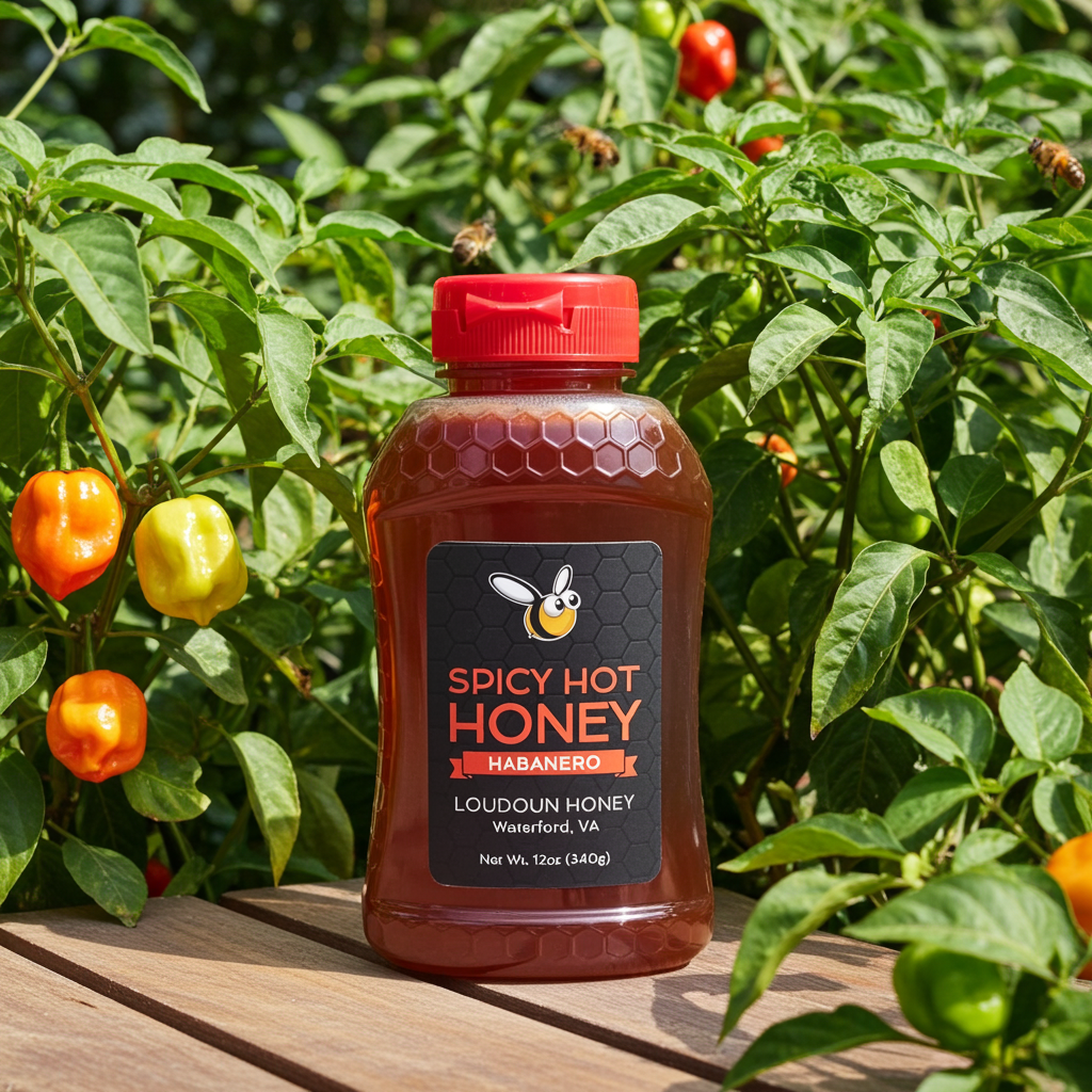 Spicy Habanero Honey - 12oz Bottle — Loudoun Honey