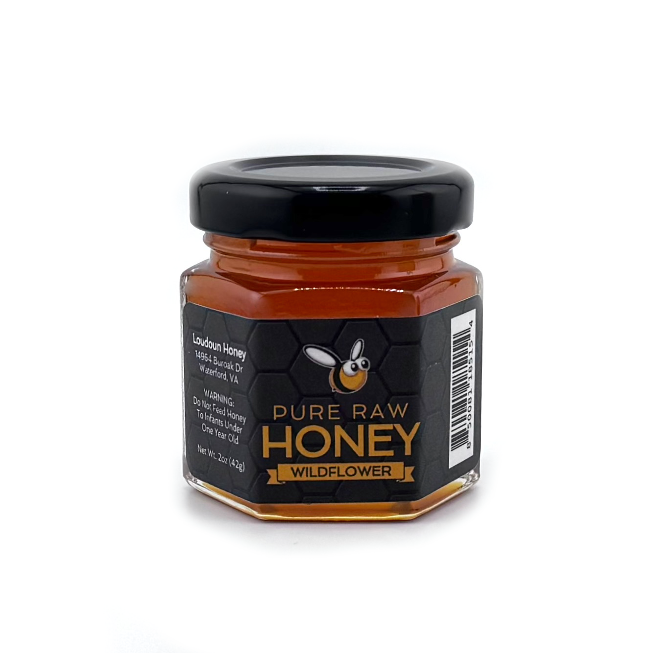 Wildflower Honey - 2oz Hex Jar