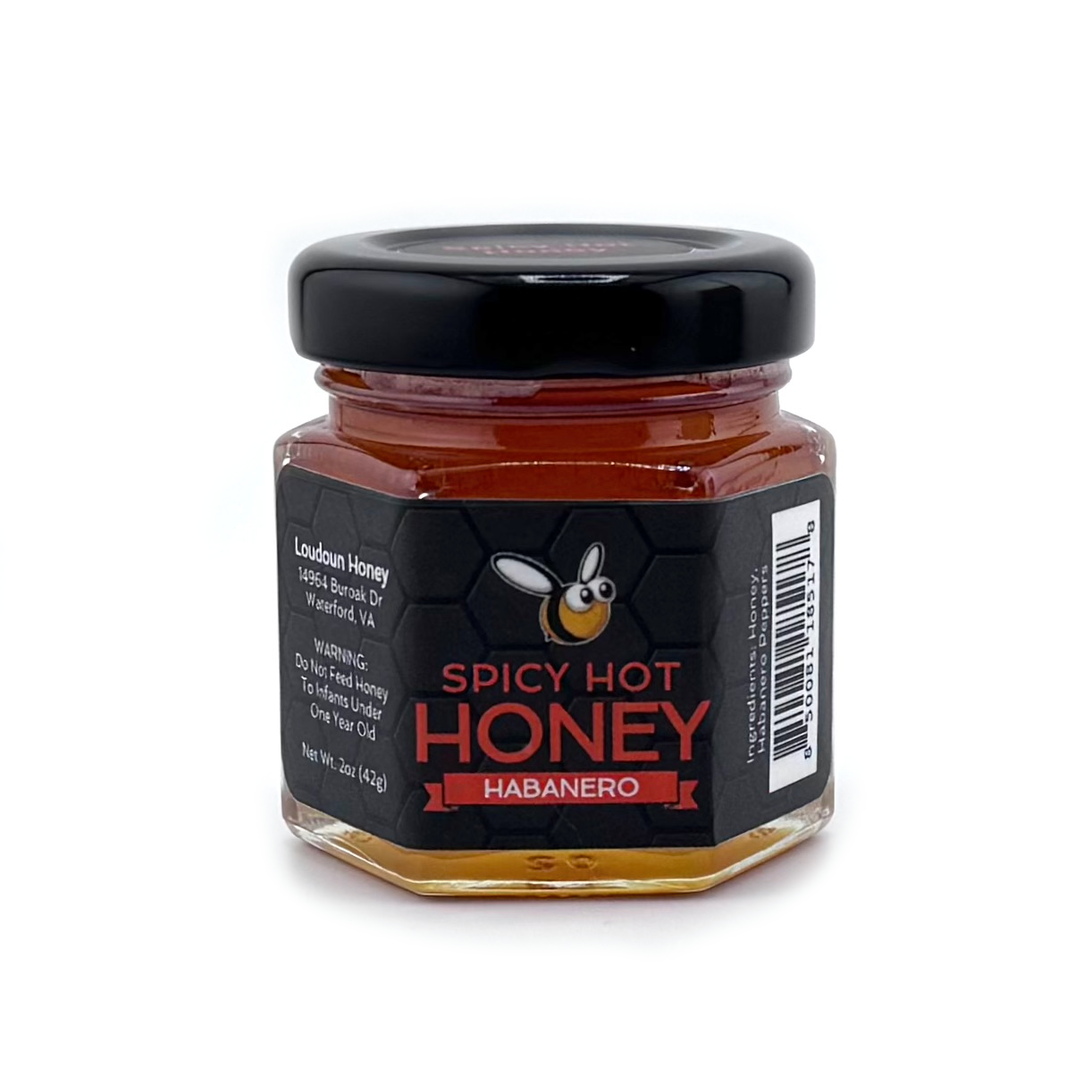 Spicy Habanero Honey - 2oz Jar