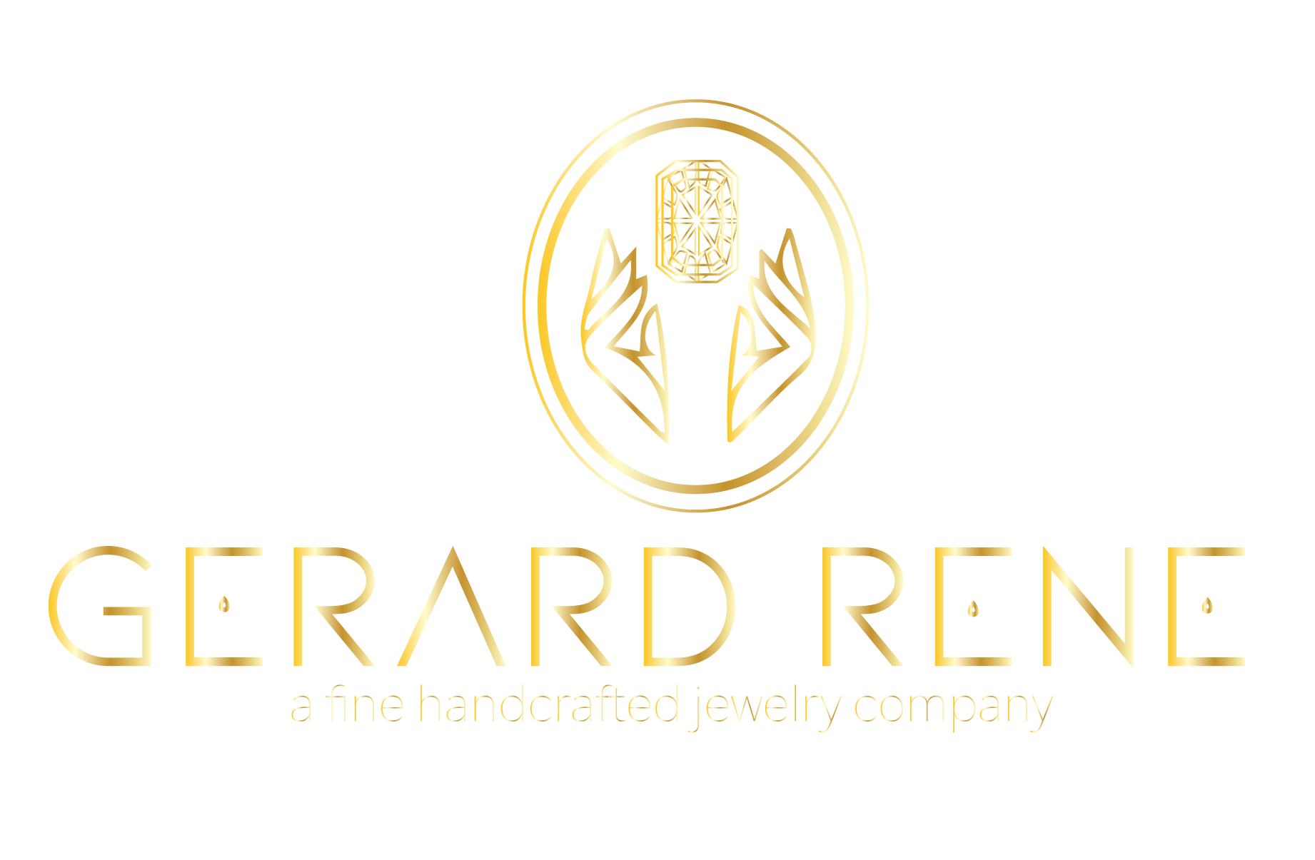 Gerard Rene Logo. Our signature gold emblem: Gerard Rene Creation.