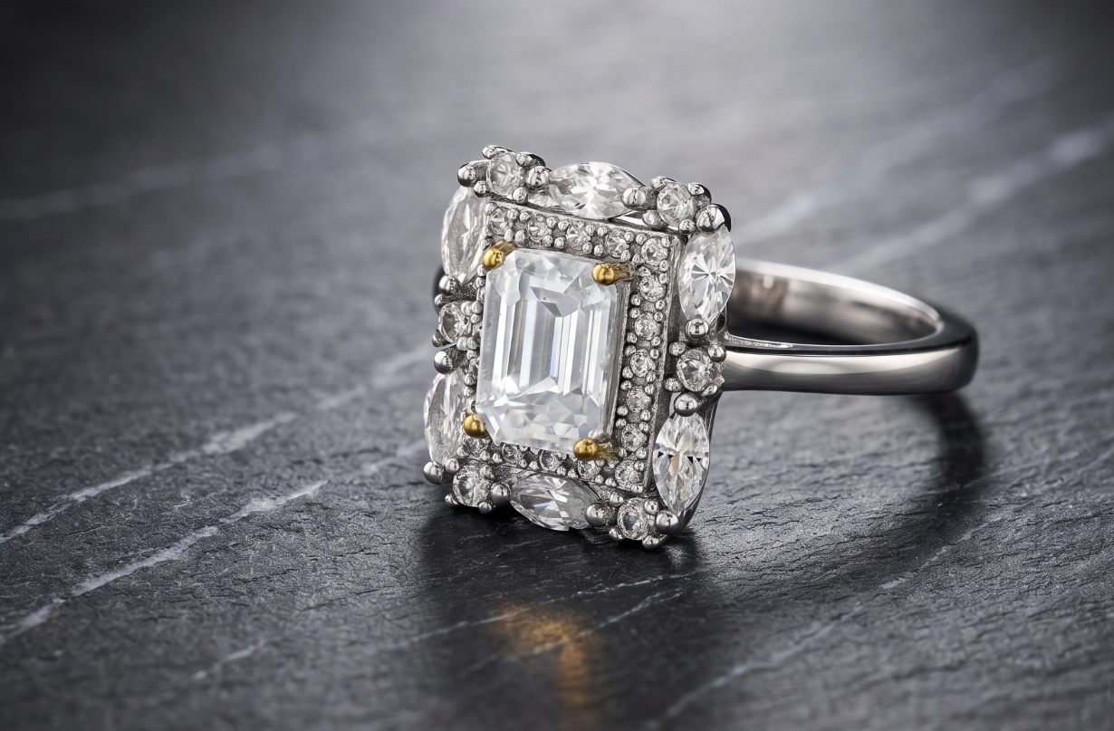 Gerard Rene Private Commissions: An architectural signature featuring an oval-cut diamond and high-density pavé. A bespoke legacy artifact.