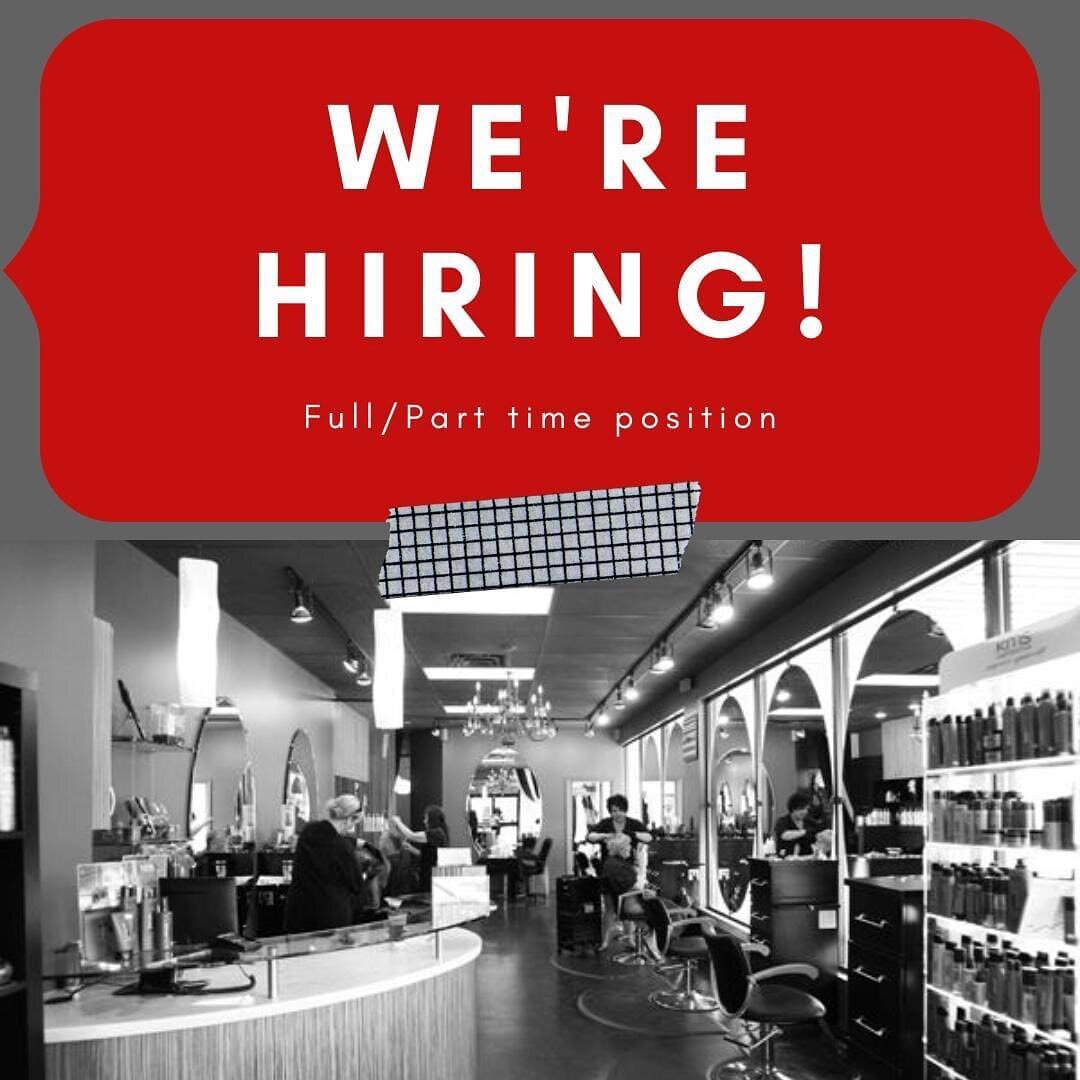 We are excited to announce that we are hiring!
If you&rsquo;re a new stylist building your clientele or just looking for a fabulous, upscale salon to pamper your existing clientele, then you might be the perfect fit!

We offer:
Competitive commission