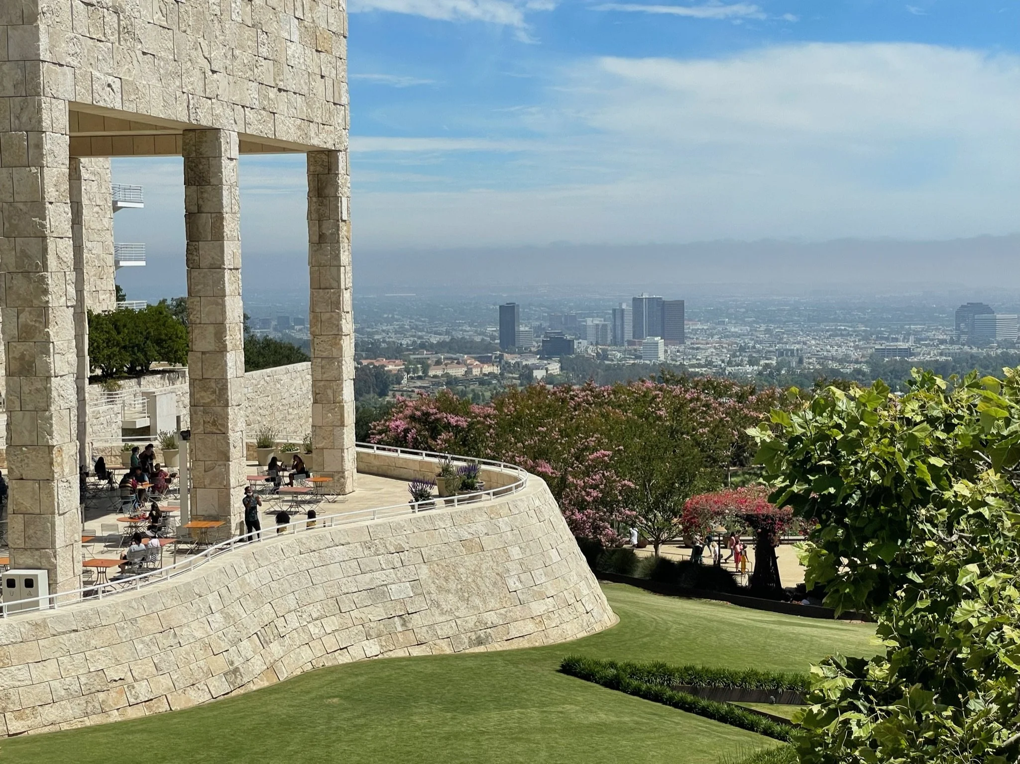 The Getty skyline view: Los Angeles, CA