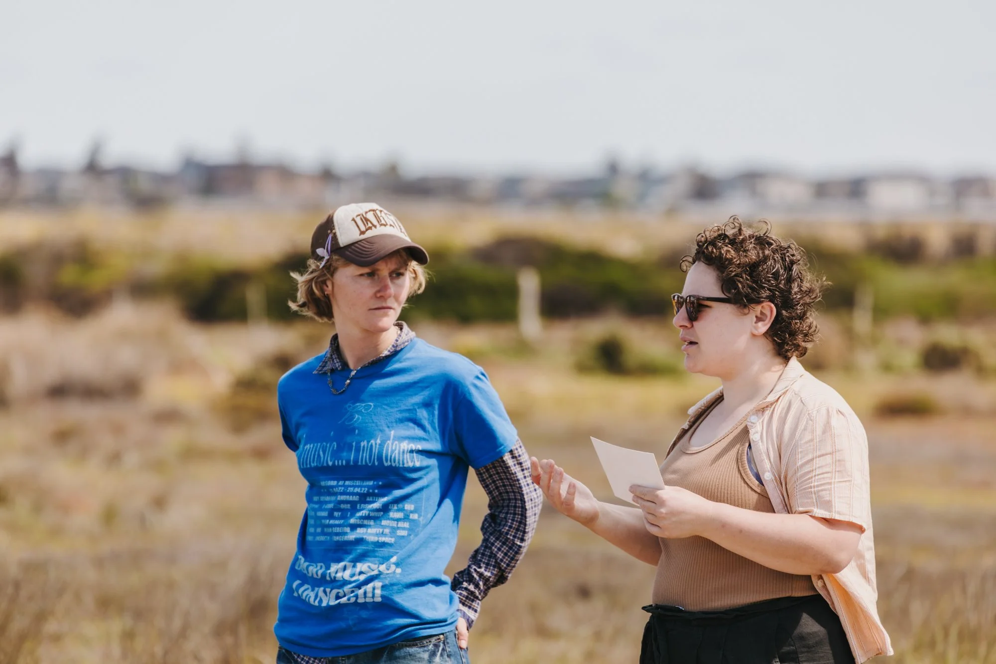 'Becoming Wetland' a collaboration with Lhotse Colins, a field trip to the Cheetham Wetlands supported by Wyndham City Coucil. Photo by Matto Lucas curtesy of Wyndham City Council. 