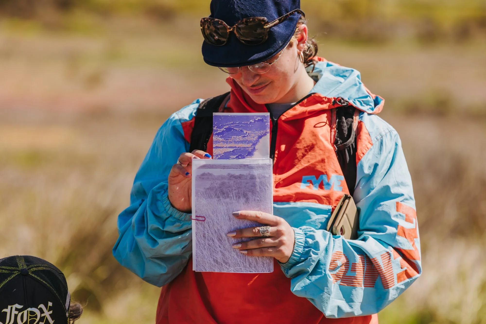 'Becoming Wetland' a collaboration with Lhotse Colins, a field trip to the Cheetham Wetlands supported by Wyndham City Coucil. Photo by Matto Lucas curtesy of Wyndham City Council. 