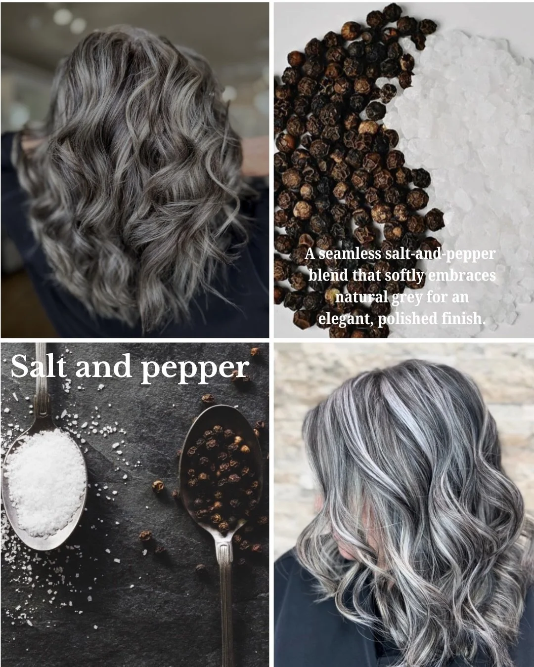 Which one are YOU choosing? 👀✨

🔥 Copper
🍒 Cherry Cola
🤎 Toasted Beige Blonde
🍂 Cinnamon Swirl
🩶 Salt &amp; Pepper Grey Blending

Bold, soft, warm, cool, or natural&mdash;whatever hair you&rsquo;re looking for, we&rsquo;ve got the stylist for y