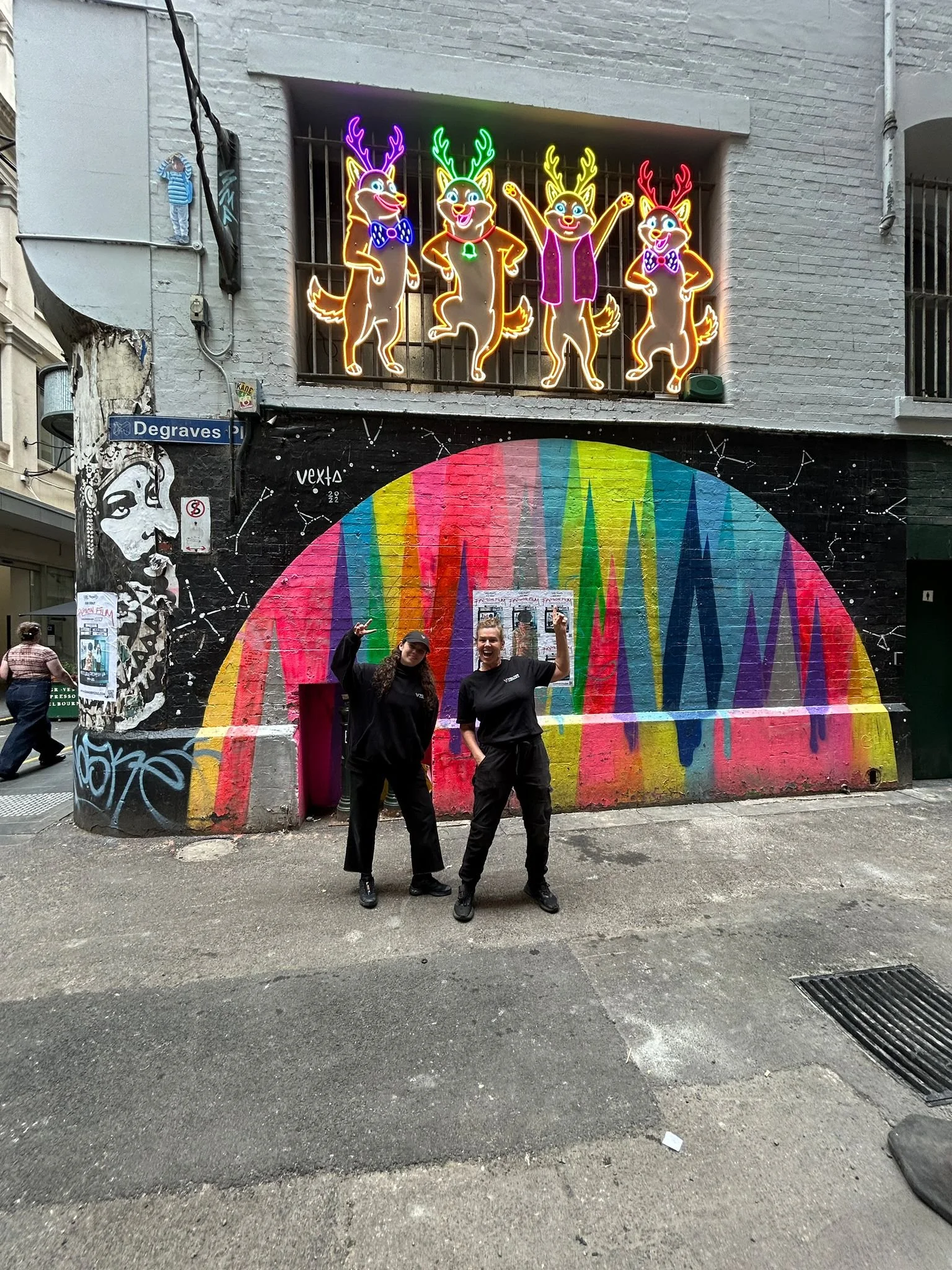 Four Dingoes Dancing