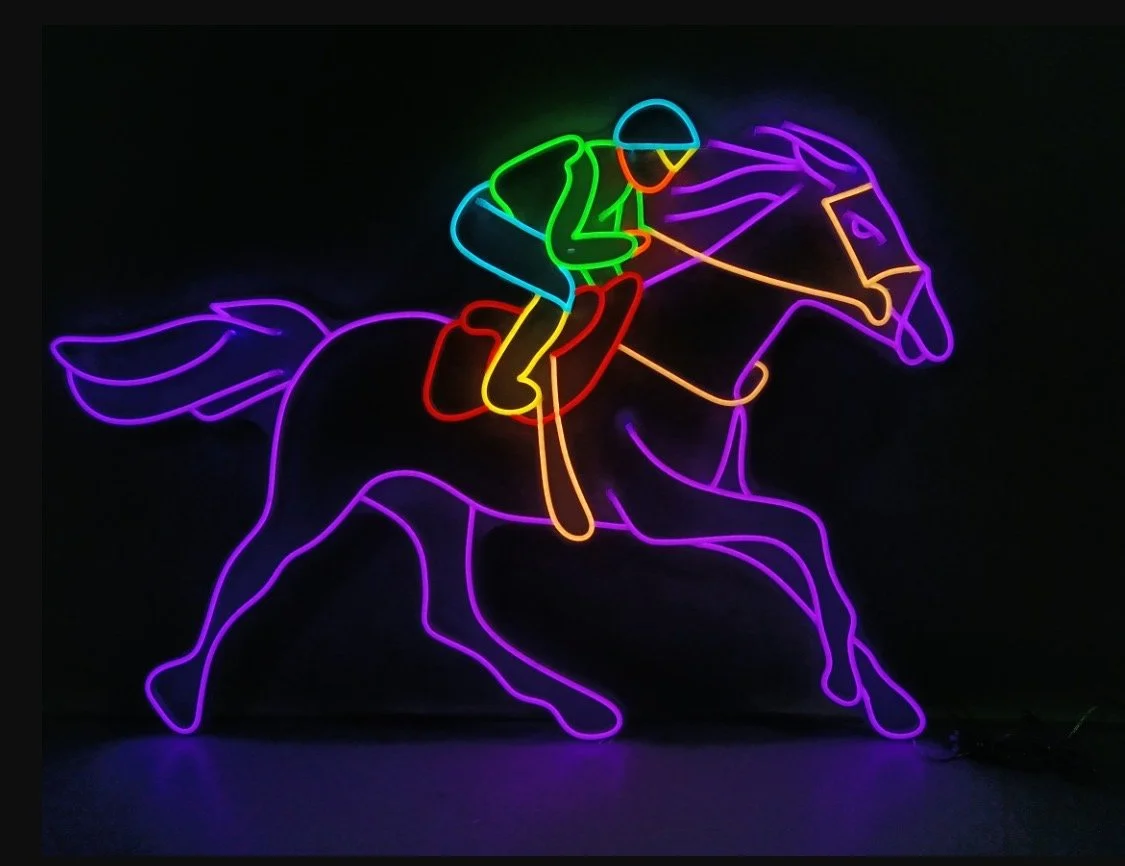 PERSPEX HORSE & JOCKEY
