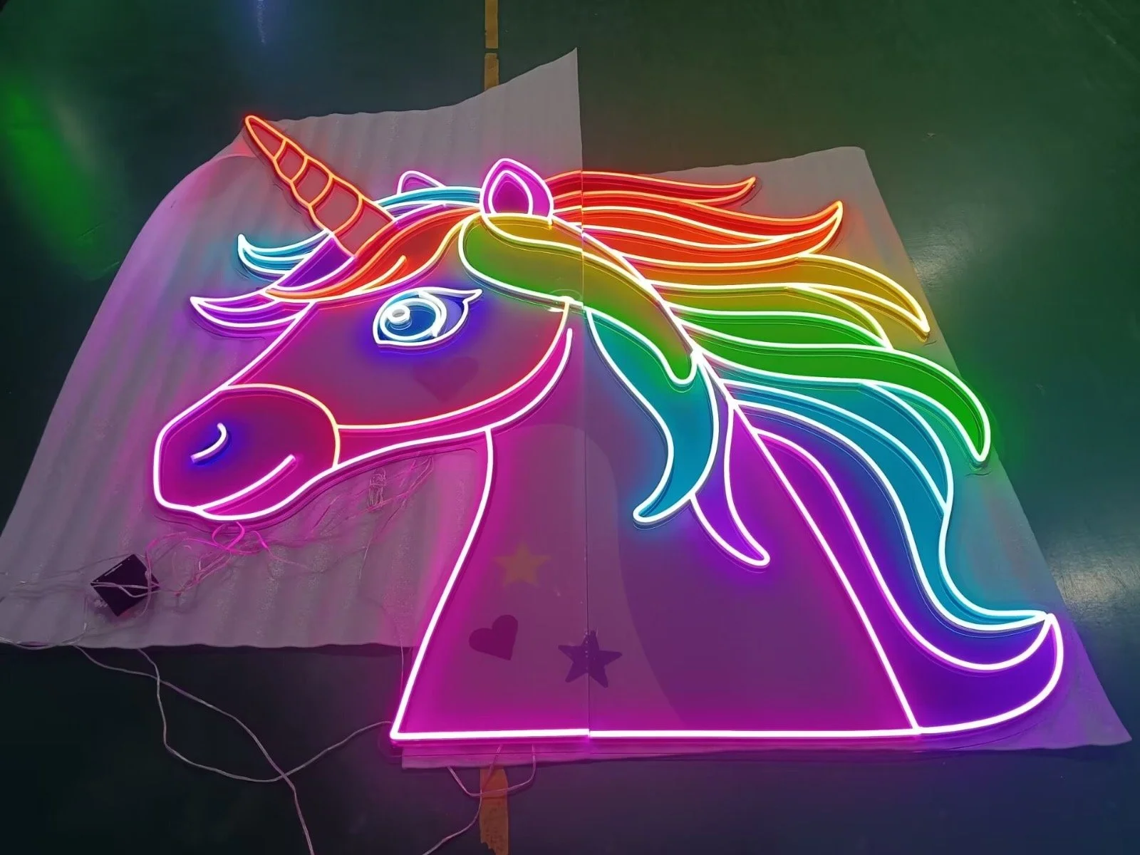 Unicorn Head Lit1.JPG
