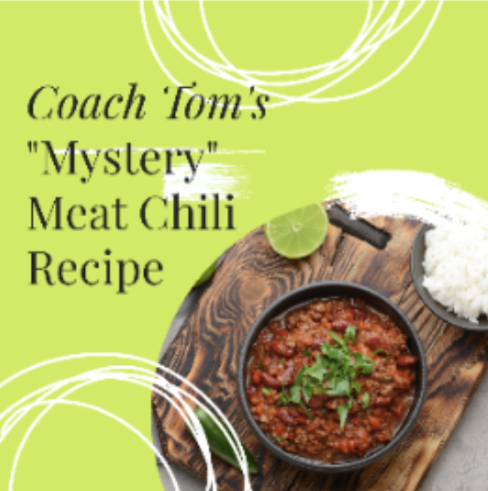 Coach Tom’s Slow Cooker Turkey Chili