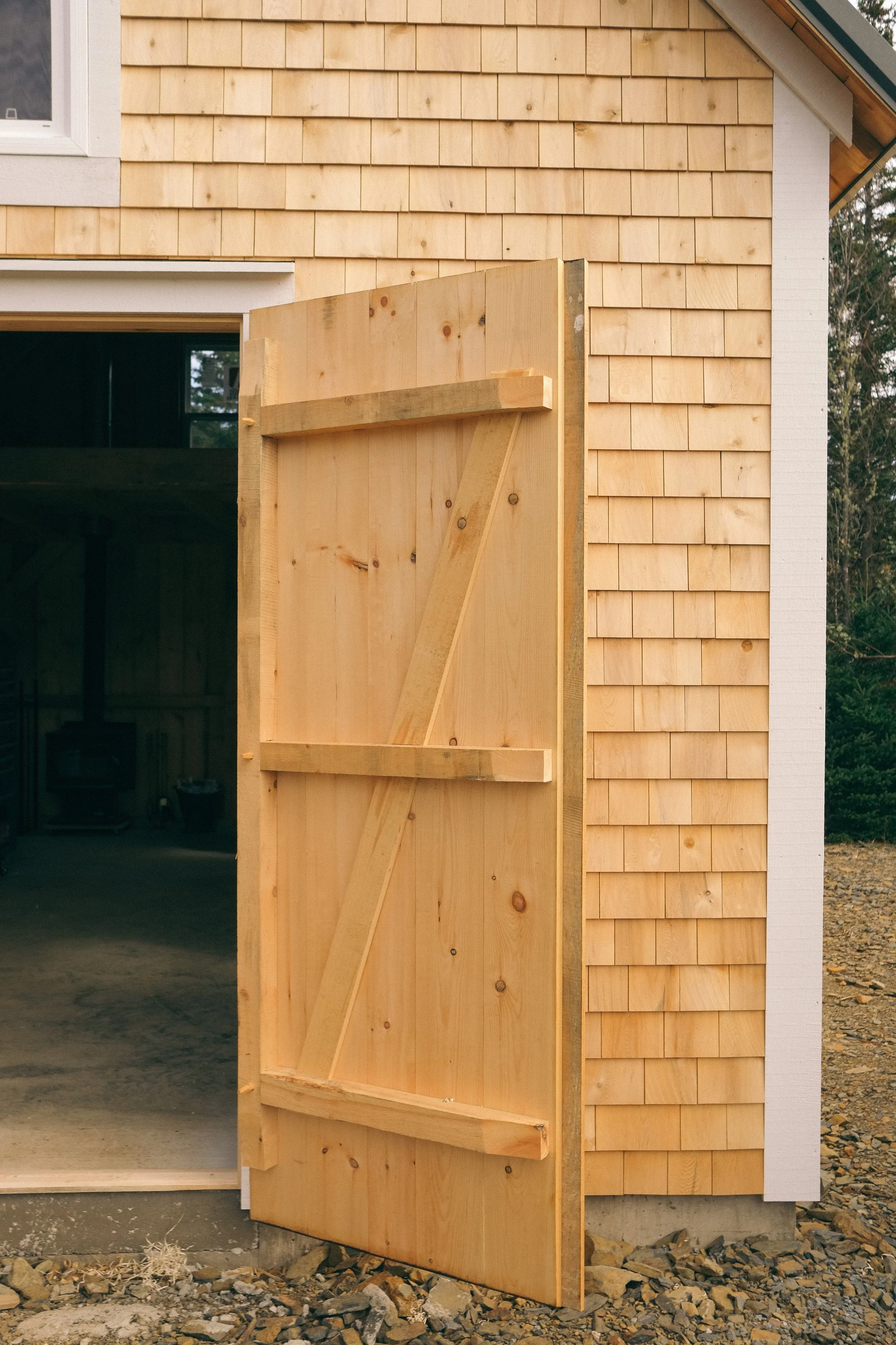 Traditional barn door.