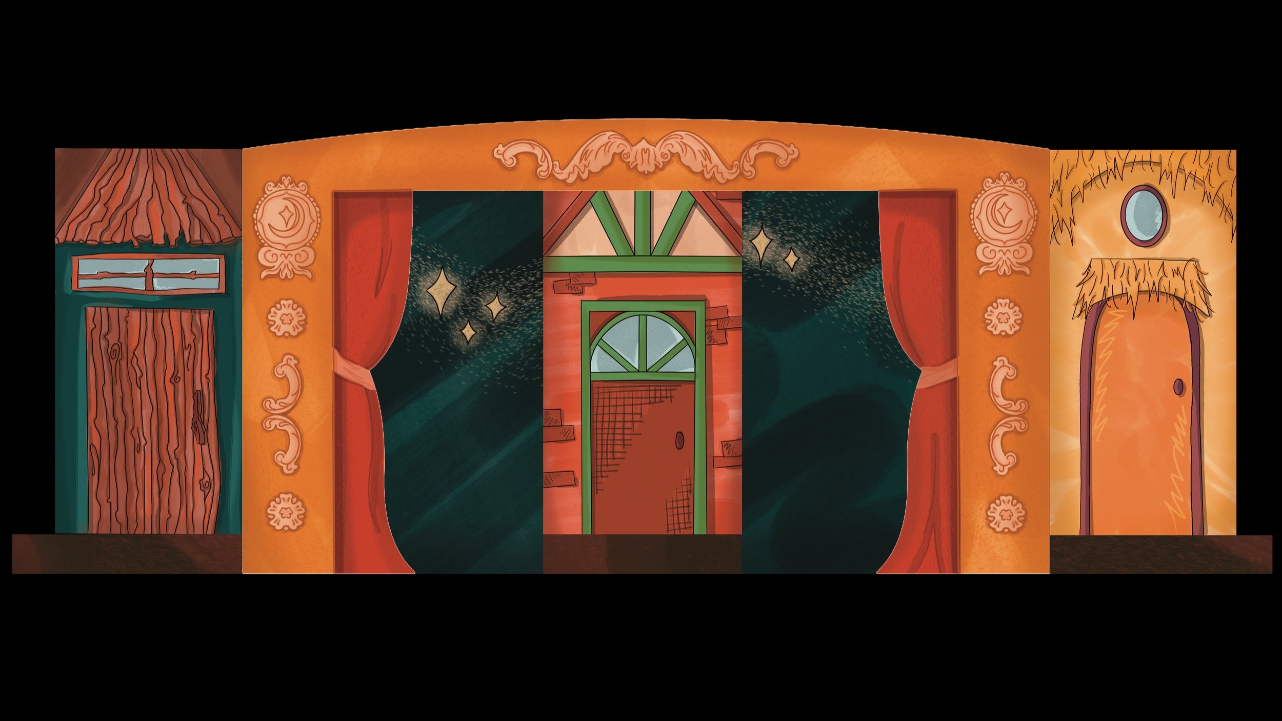 3 Little Pigs' Houses