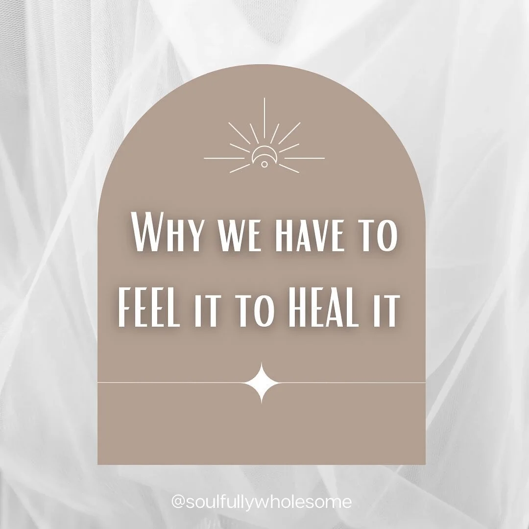 Why we need to FEEL it in order to HEAL it&hellip;&hellip;