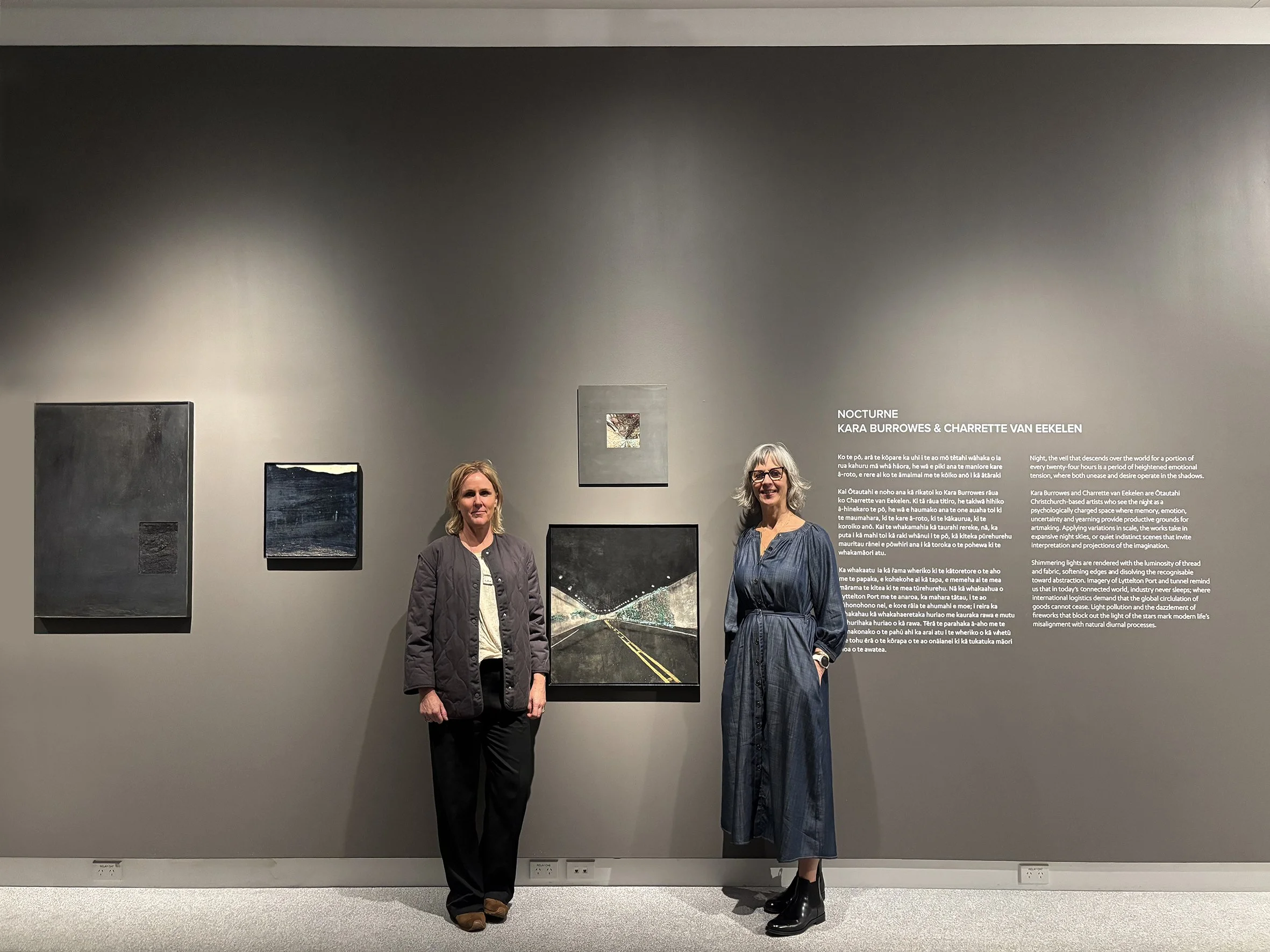 Kara and I after our Artists's Talk on the 13/6/2026, Ashburton Art Gallery