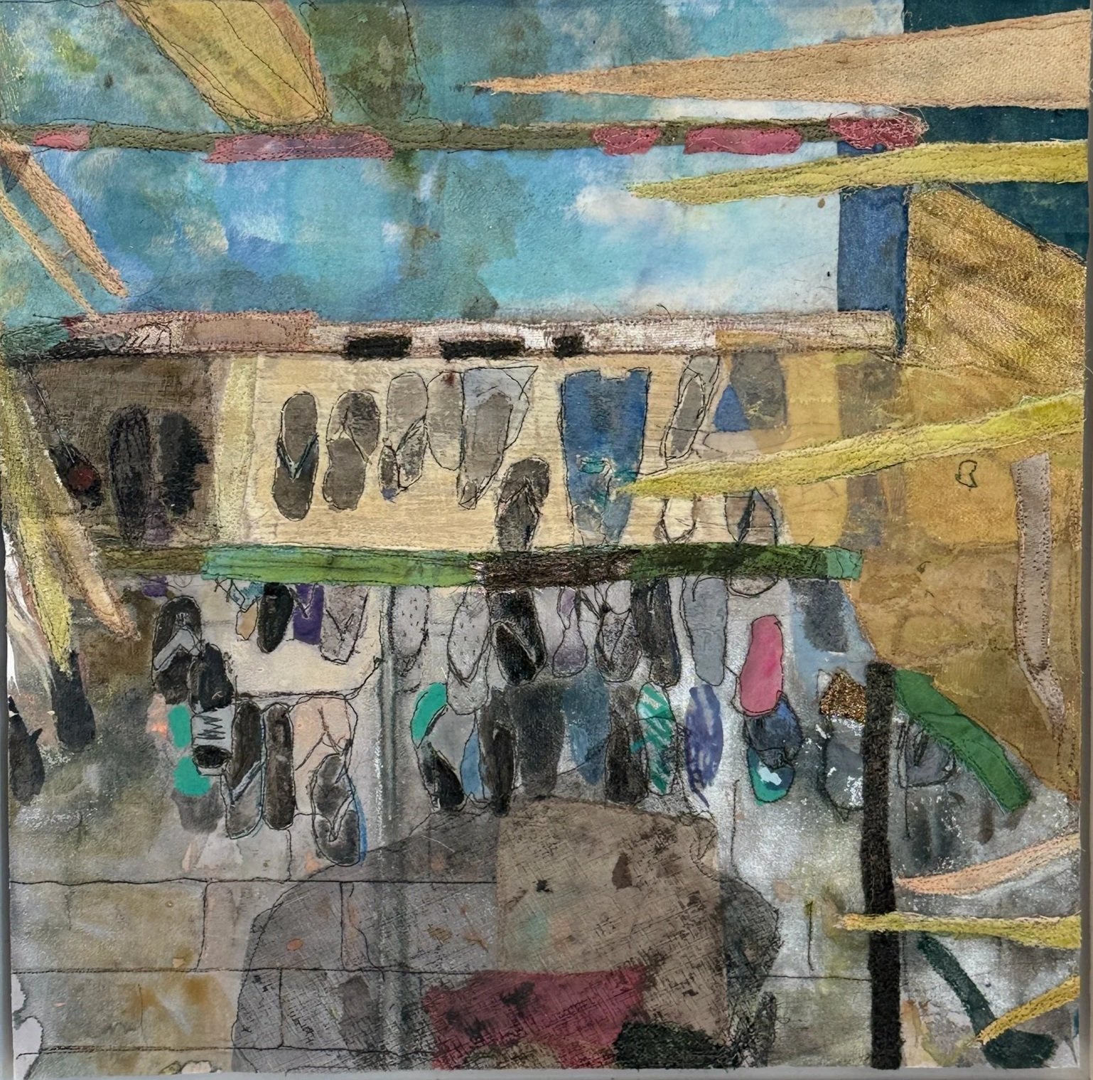Jandals Rule! (2025), 385 x 385 mm